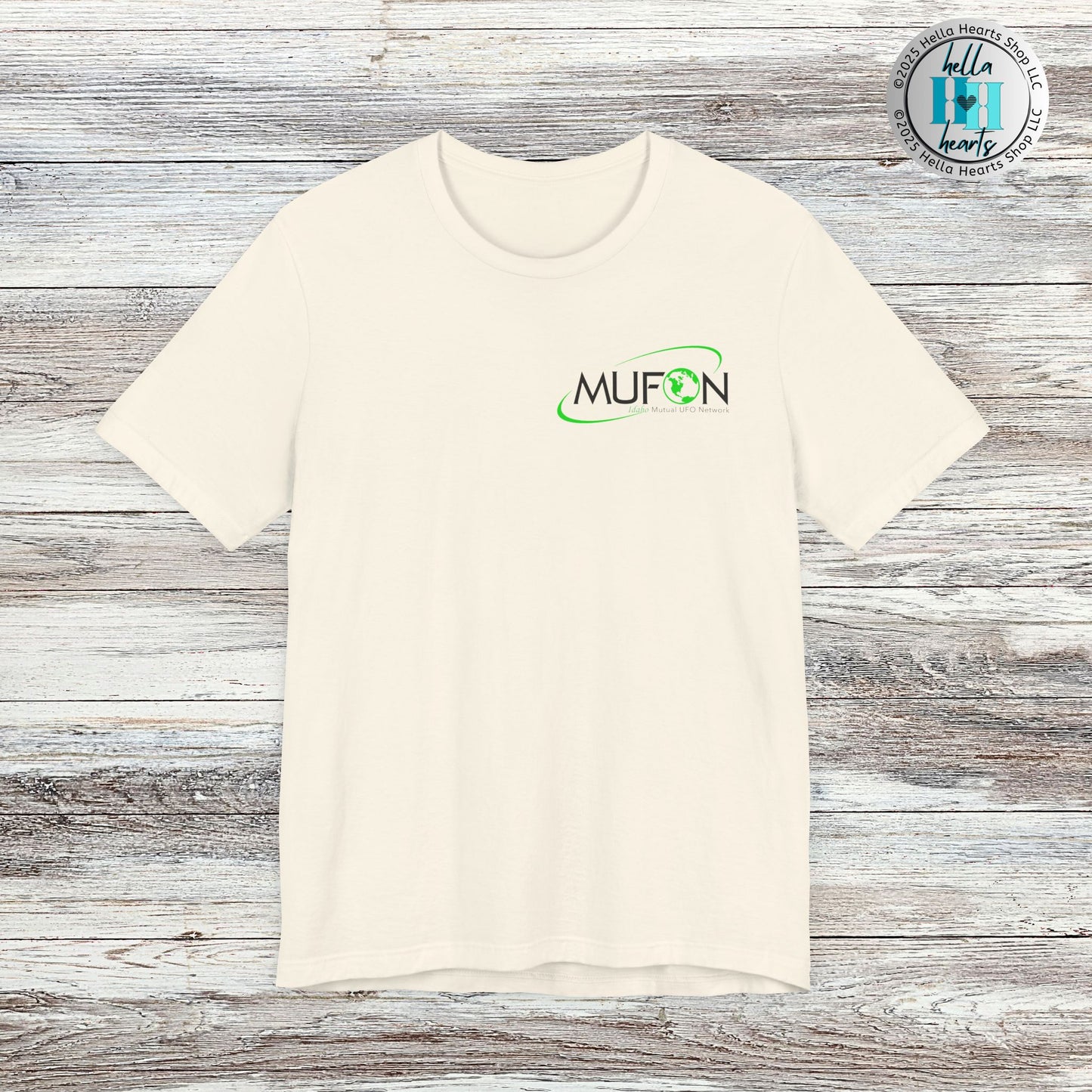 MUFON Idaho Logo Front and Back Shirt, Unisex