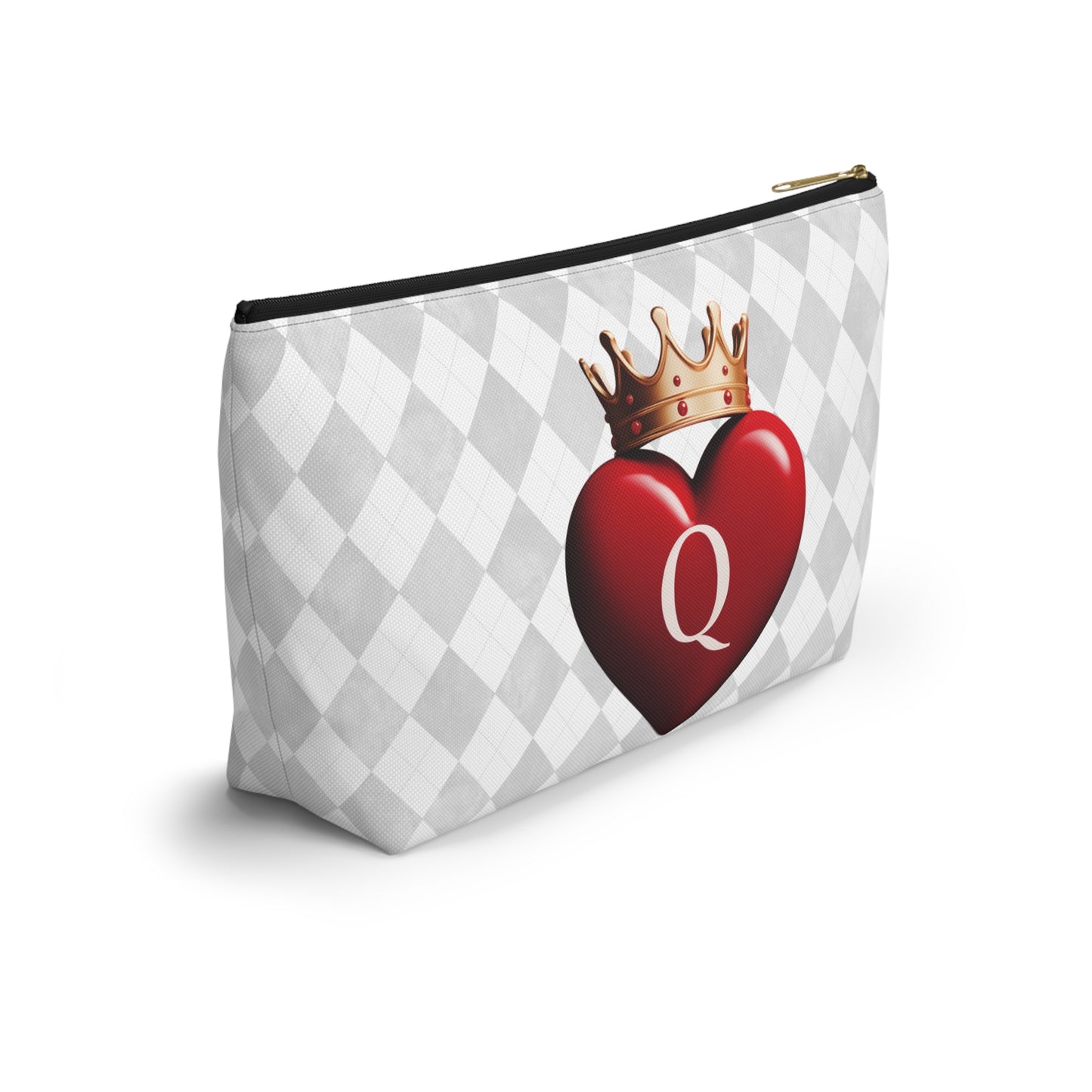 Crowned Queen of Hearts Accessories Travel Bag