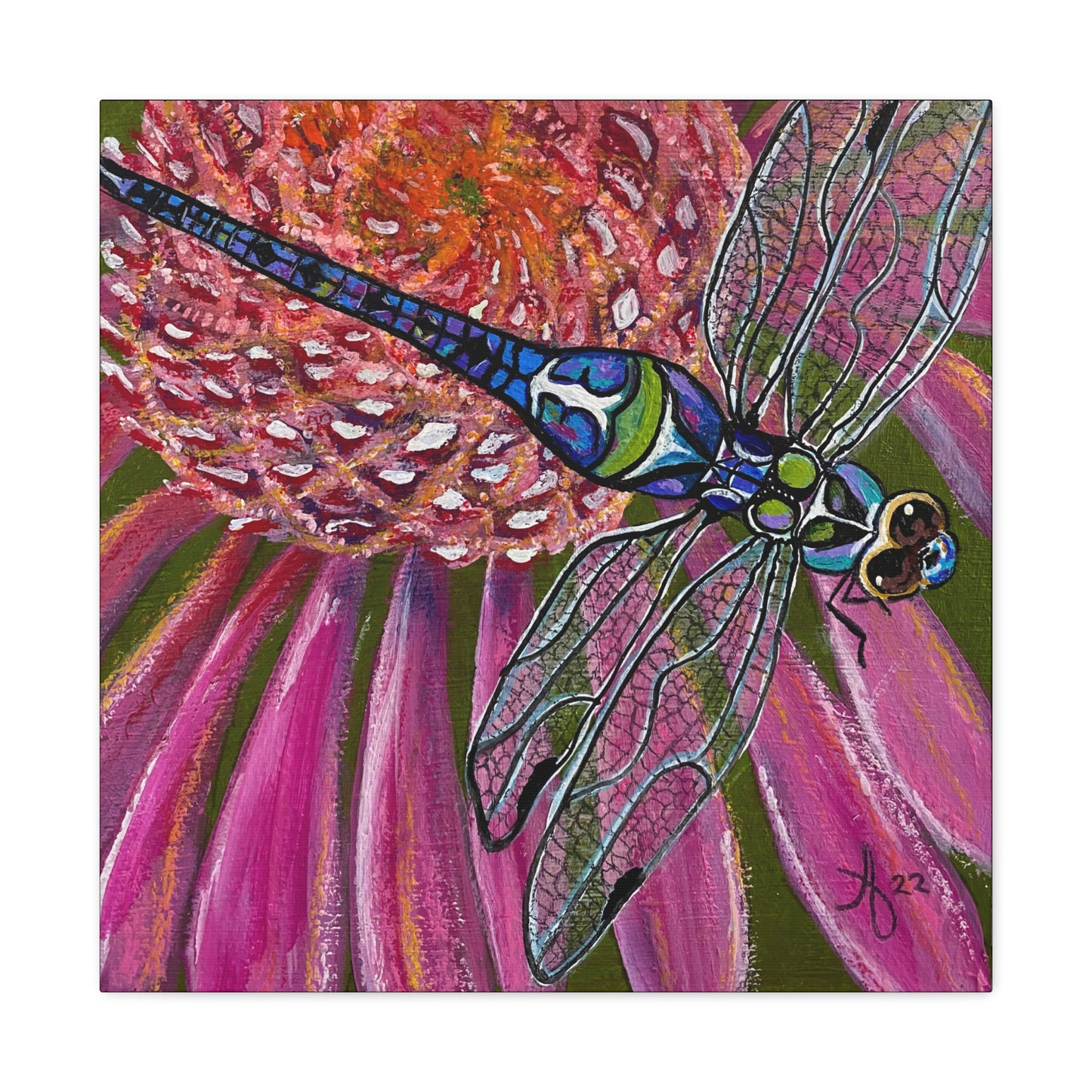 Fine Art Canvas - Garden Jewel from Mama Mosaic Artworks