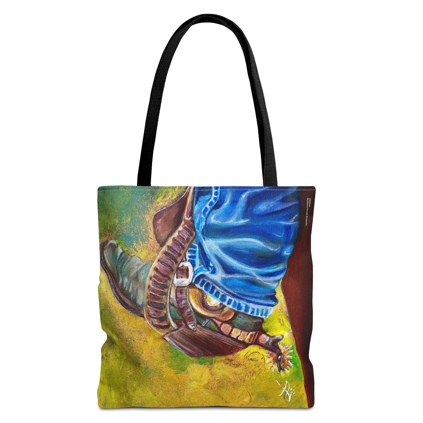 Cowboy Boot Tote Bag - 3 Sizes - Old Boot from Mama Mosaic Artworks