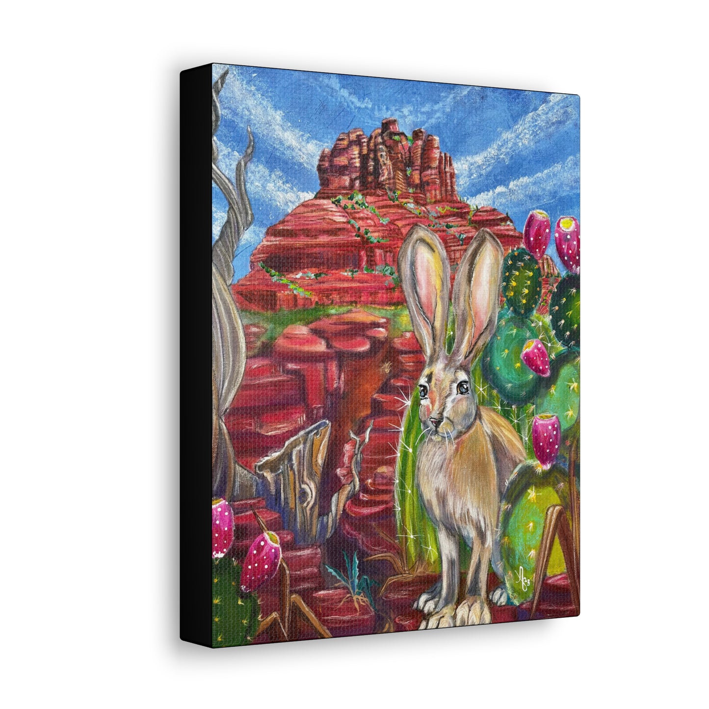 Fine Art Canvas - Hare at Bell Rock from Mama Mosaic Artworks