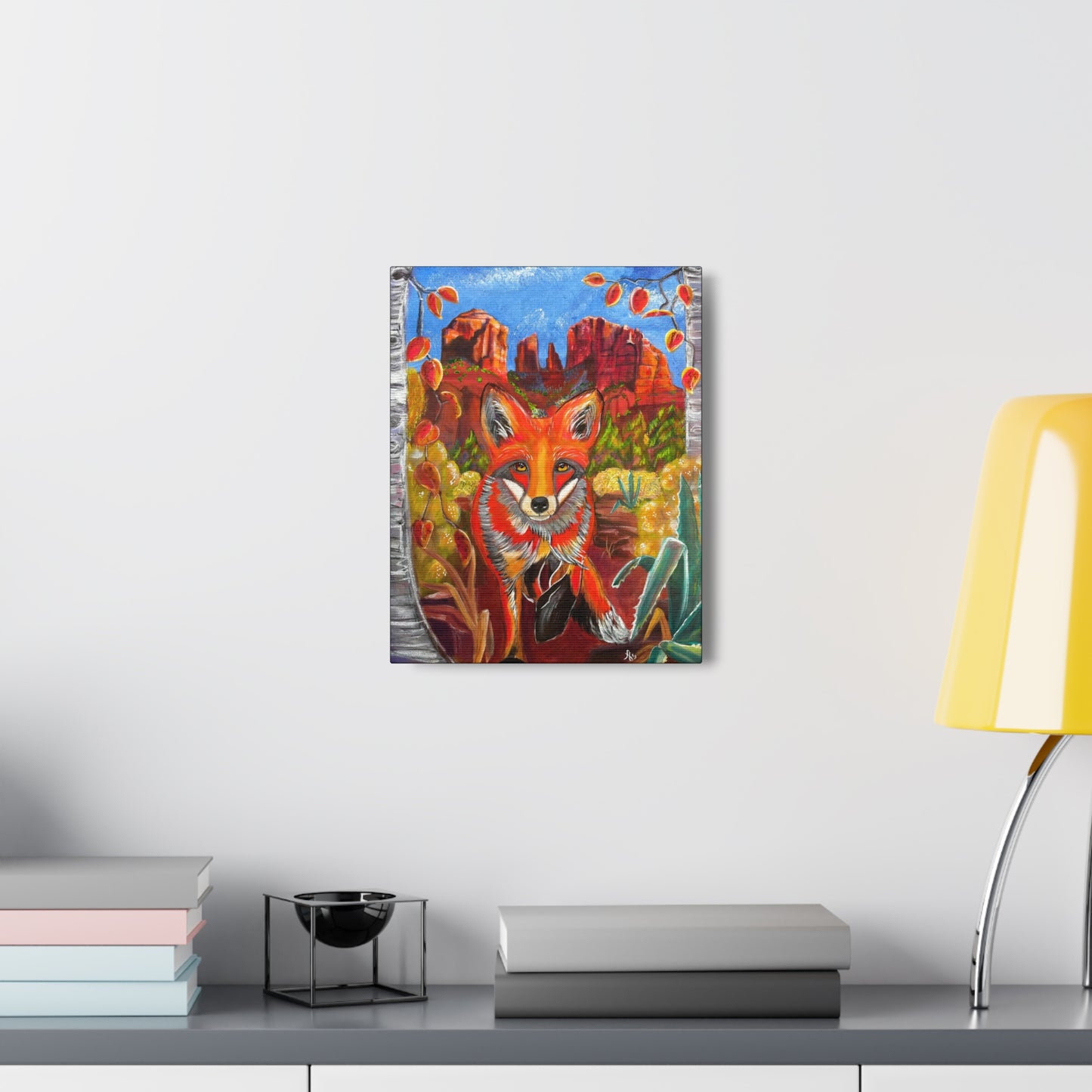 Fine Art Canvas - Fox at Cathedral Rock from Mama Mosaic Artworks