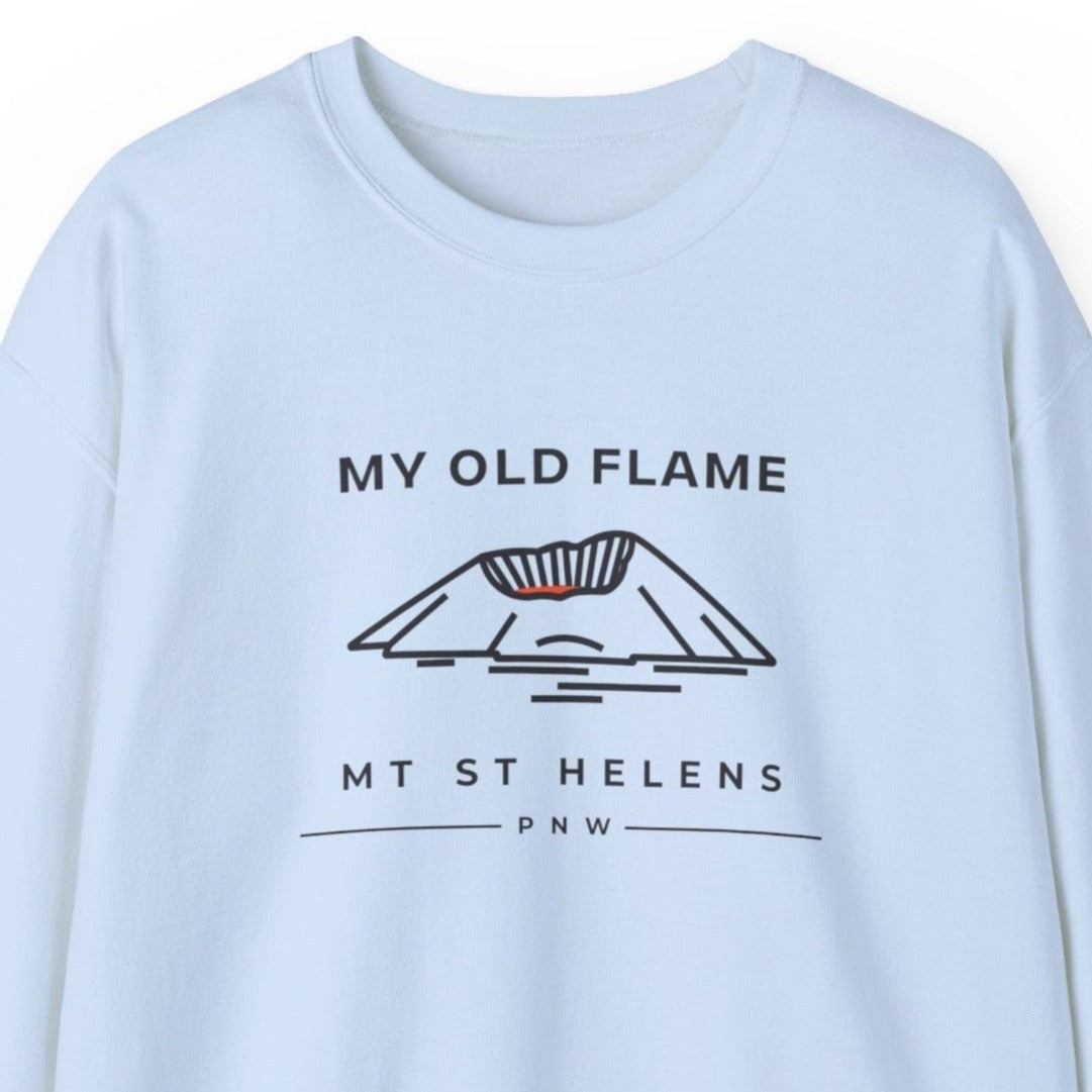 Sweatshirt - My Old Flame Mt St Helens Unisex Crewneck