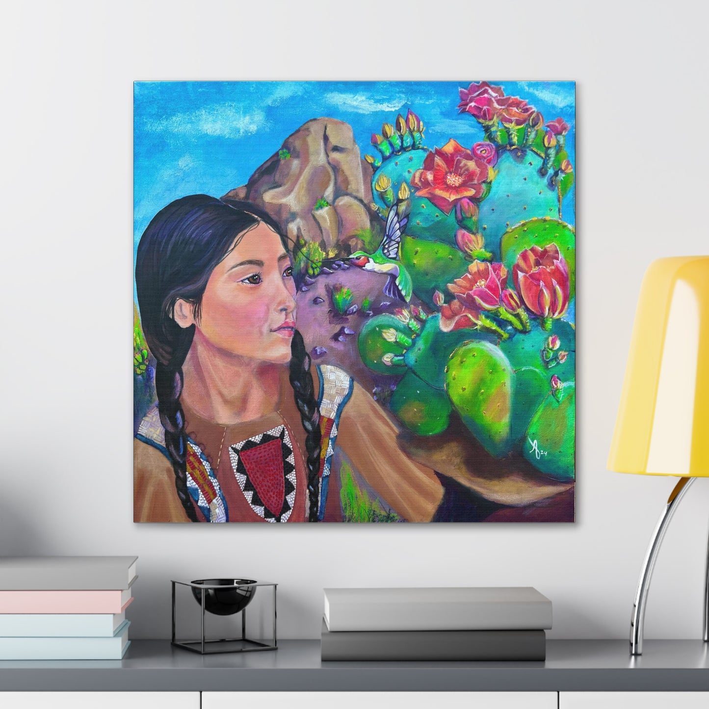 Fine Art Canvas - Sister Hummingbird from Mama Mosaic Artworks