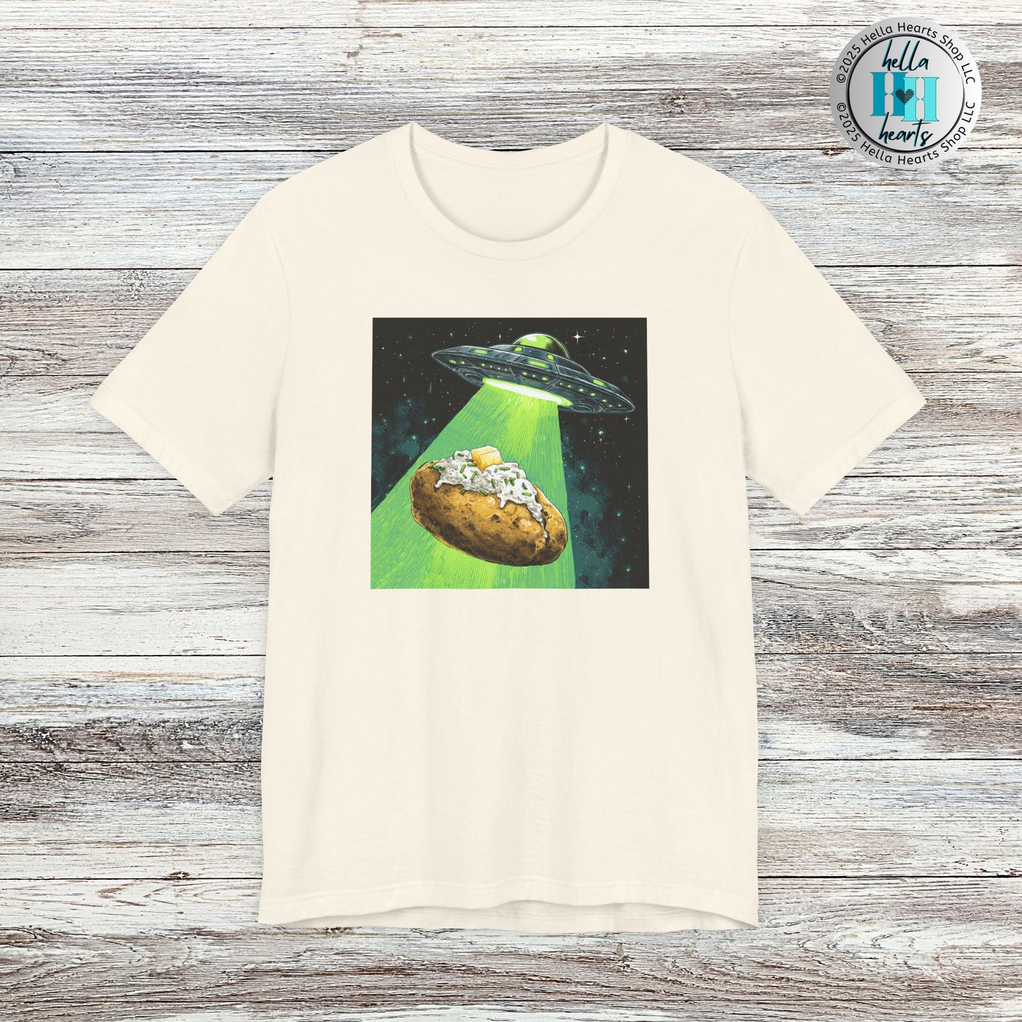 Alien Idaho Baked Potato UFO Shirt, Unisex