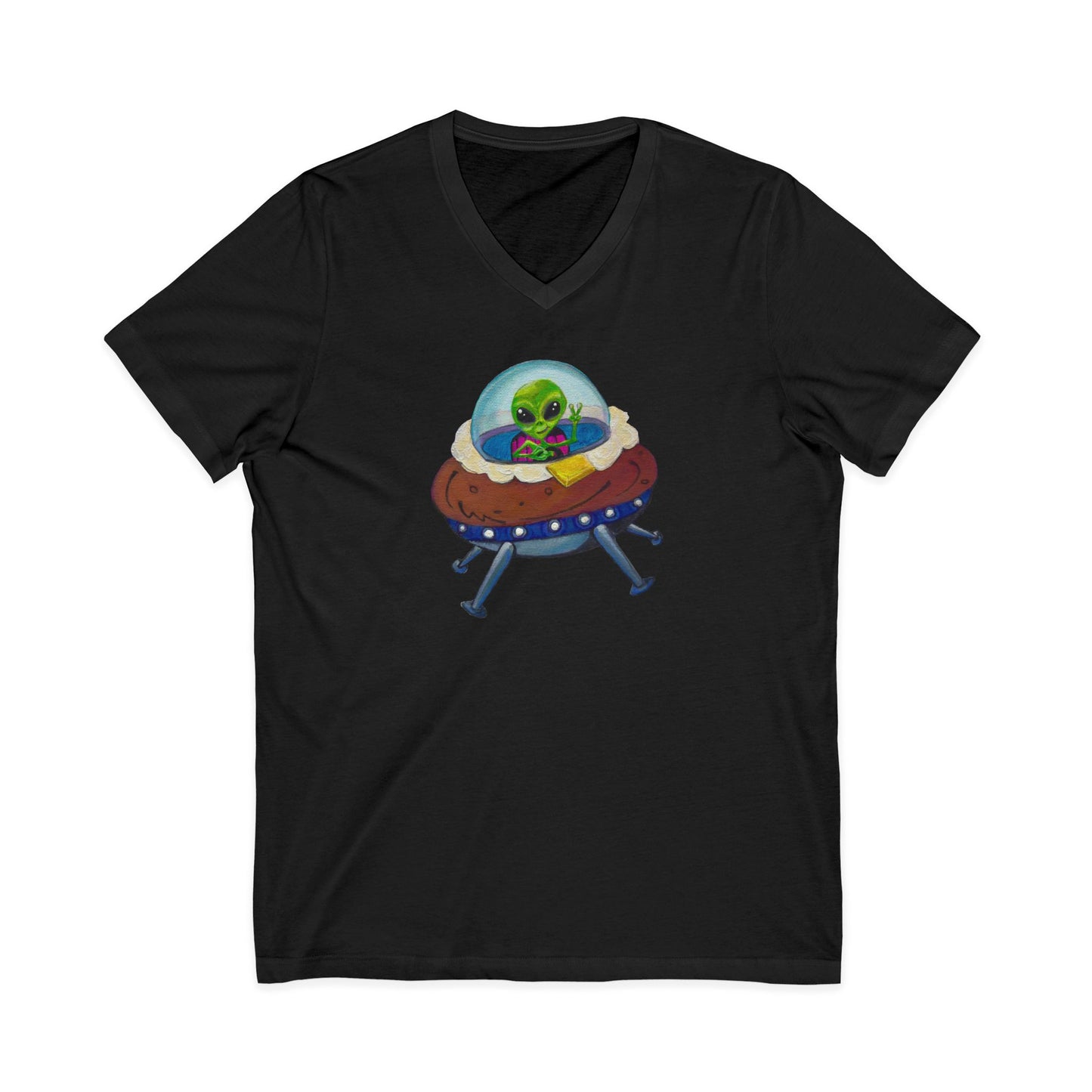 Alien Idaho Spudly, V-Neck Tee