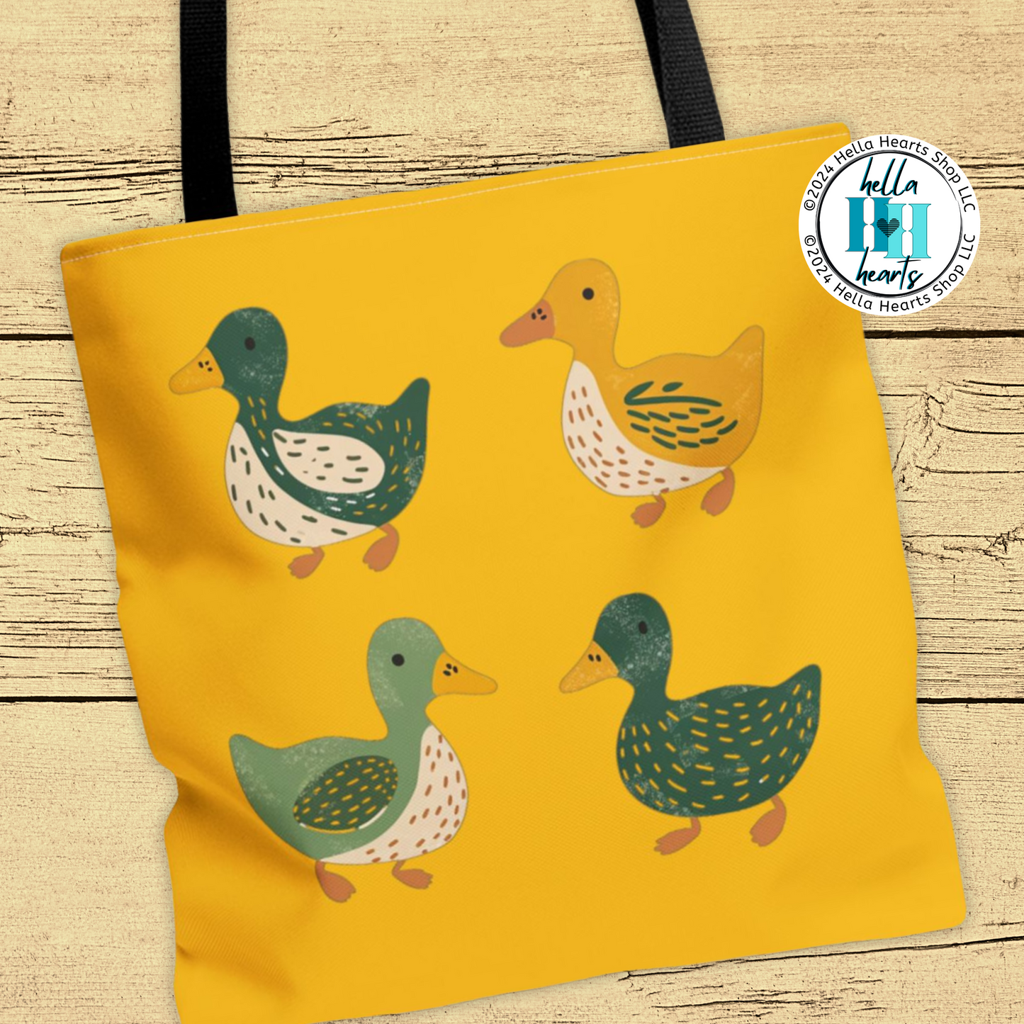 Ducks Tote Bag - Eugene Oregon Bag - Water Resistant Tote - 3 Sizes