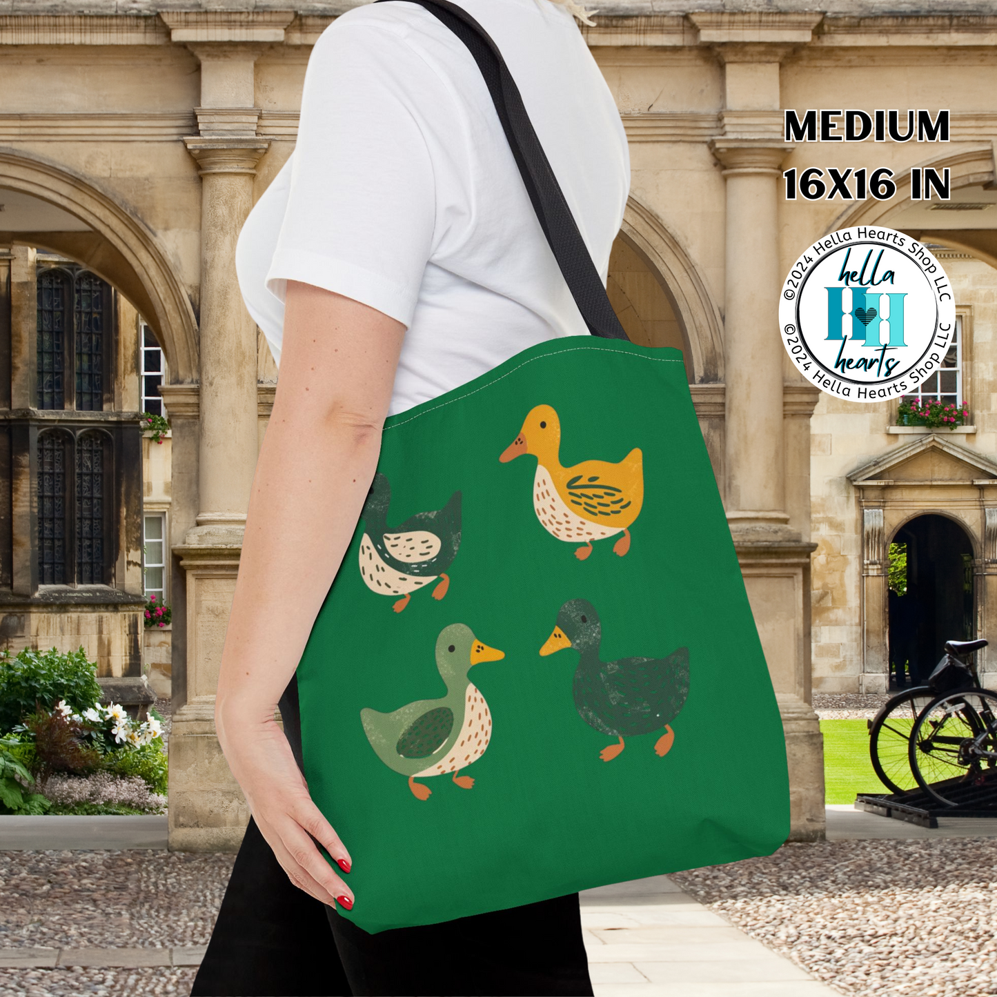 Ducks Tote Bag - Eugene Oregon Bag - Water Resistant Tote - 3 Sizes