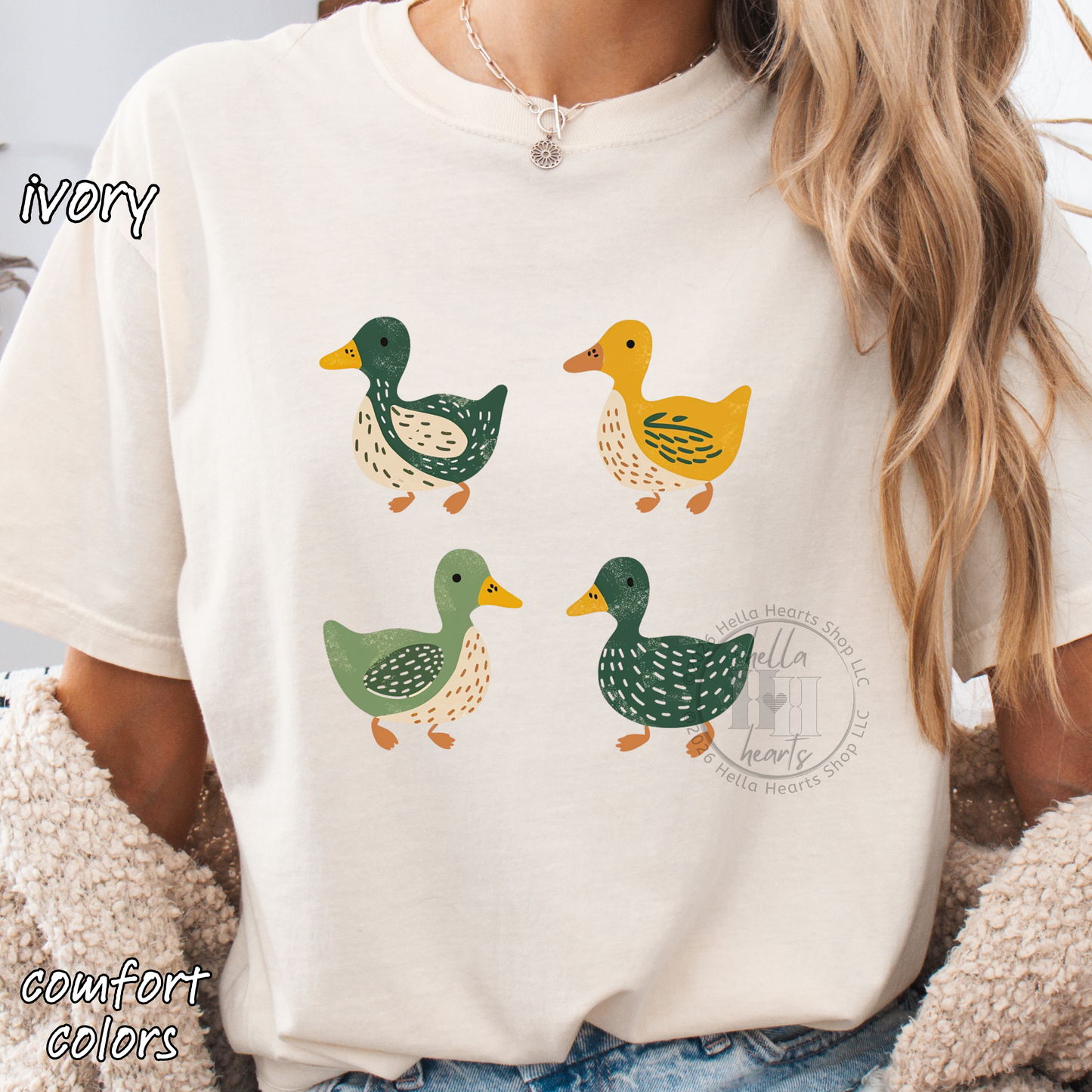 Simple Ducks TShirt - Eugene Oregon Fan, Comfort Colors, Unisex