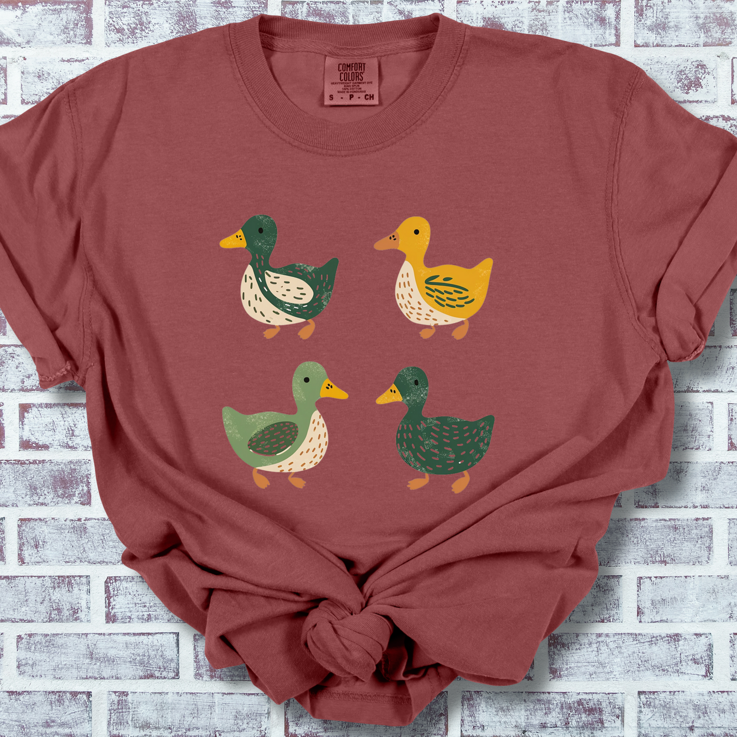 Simple Ducks TShirt - Eugene Oregon Comfort Colors Unisex Crew