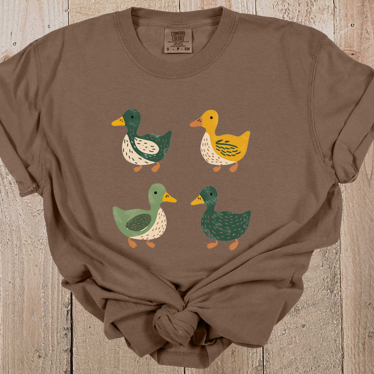 Simple Ducks TShirt - Eugene Oregon Comfort Colors Unisex Crew