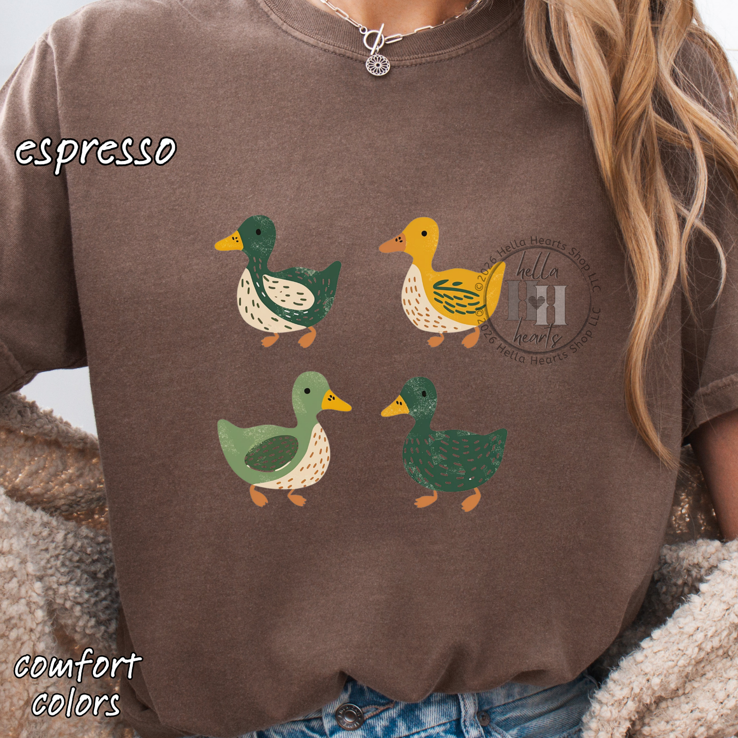 Simple Ducks TShirt - Eugene Oregon Fan, Comfort Colors, Unisex