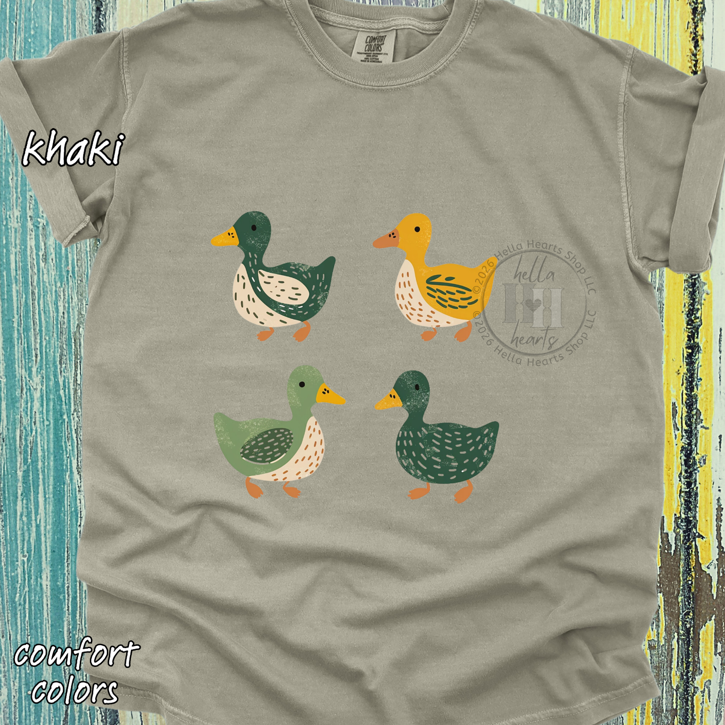 Simple Ducks TShirt - Eugene Oregon Fan, Comfort Colors, Unisex