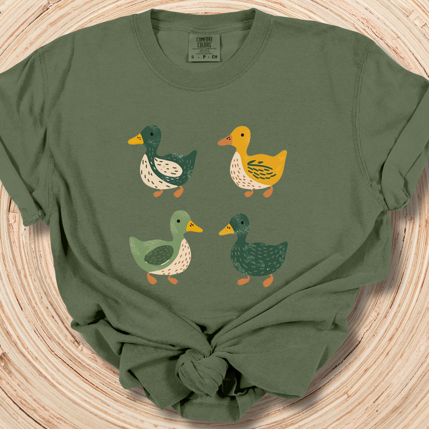 Simple Ducks TShirt - Eugene Oregon Comfort Colors Unisex Crew