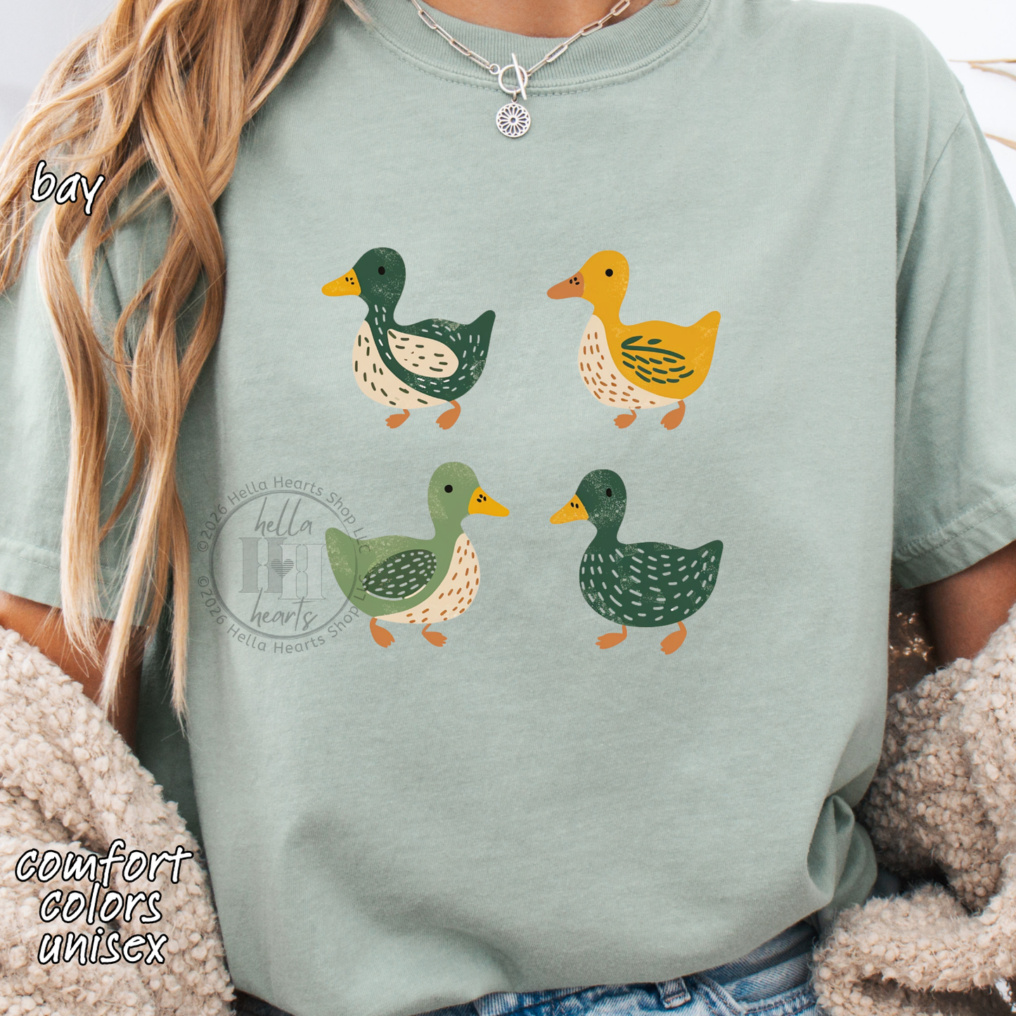 Simple Ducks TShirt - Eugene Oregon Fan, Comfort Colors, Unisex