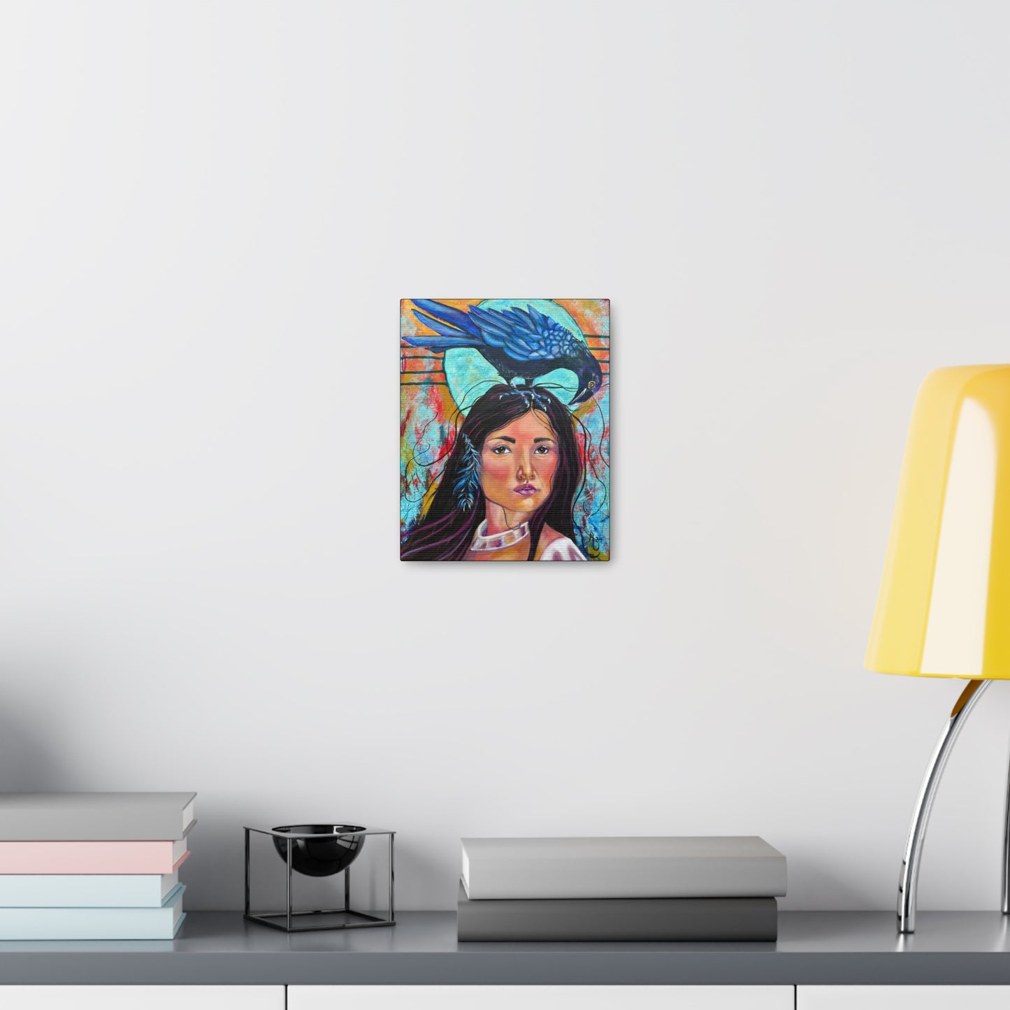 Fine Art Canvas - Raven's Love for Eagle's Daughter from Mama Mosaic Artworks