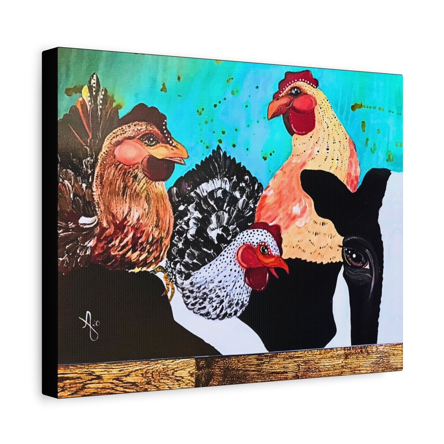 Cows and Chickens Wall Art
