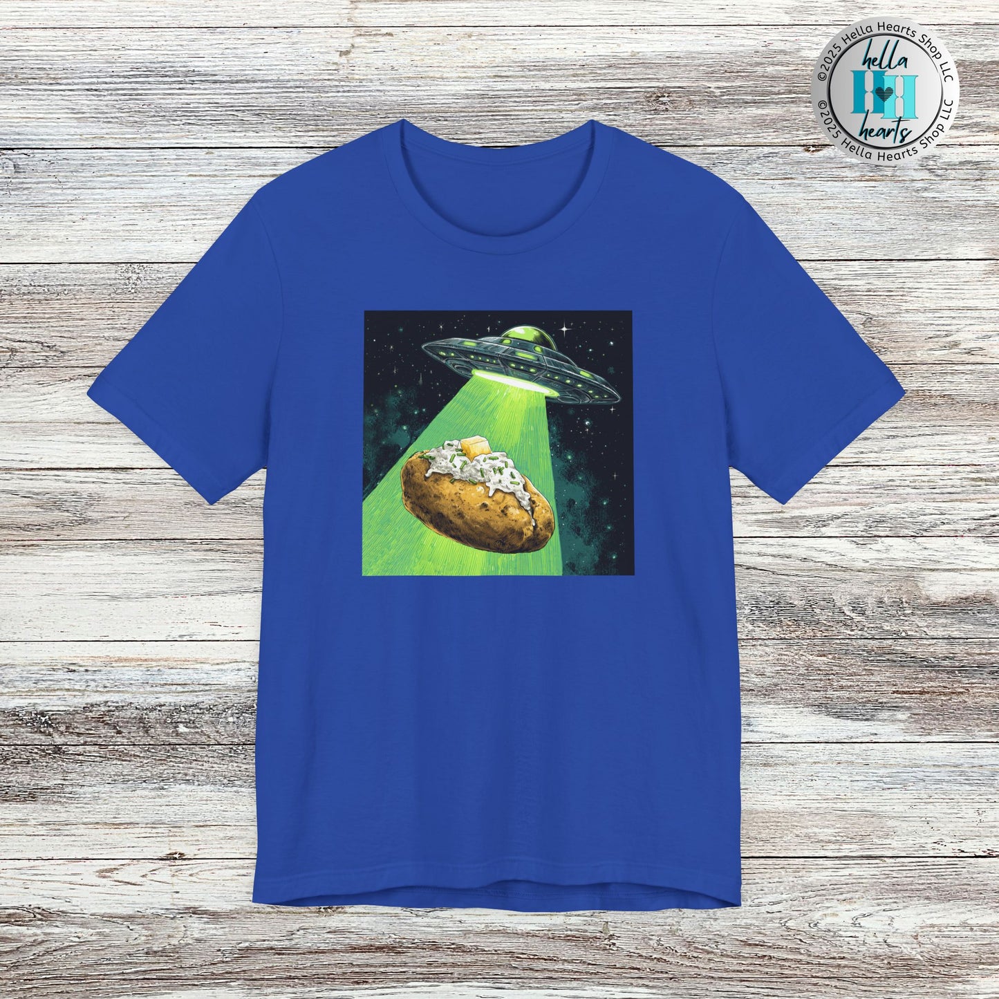Alien Idaho Baked Potato UFO Shirt, Unisex