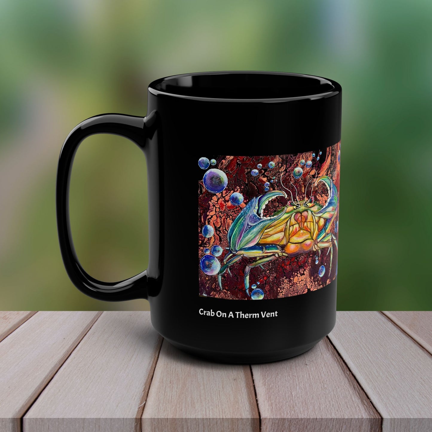 Crab Mug - Original Art, Crab On A Therm Vent from Mama Mosaic Artworks