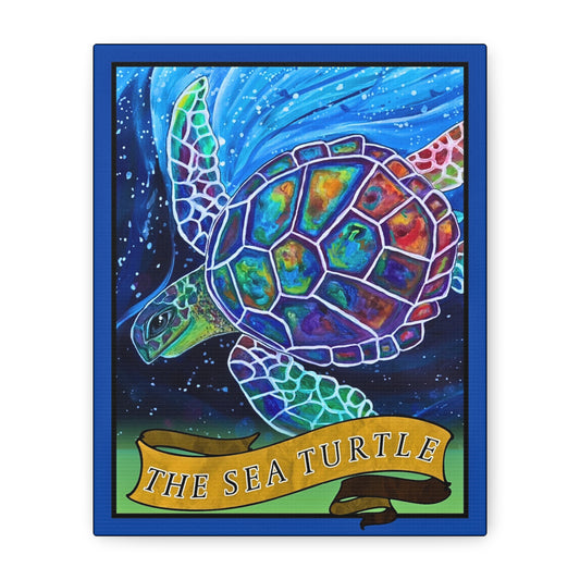 Tarot The Sea Turtle Canvas Wall Art