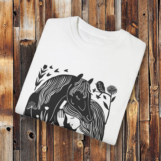 Hold Your Horses Shirt - Comfort Colors Horse Lover TShirt - Horsey Girl T-Shirt - Riding Tee - Unisex Crewneck Tee Inclusive Sizes S to 4XL