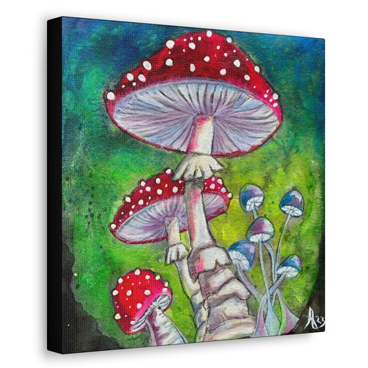 Fine Art Canvas - Shroomtasia from Mama Mosaic Artworks