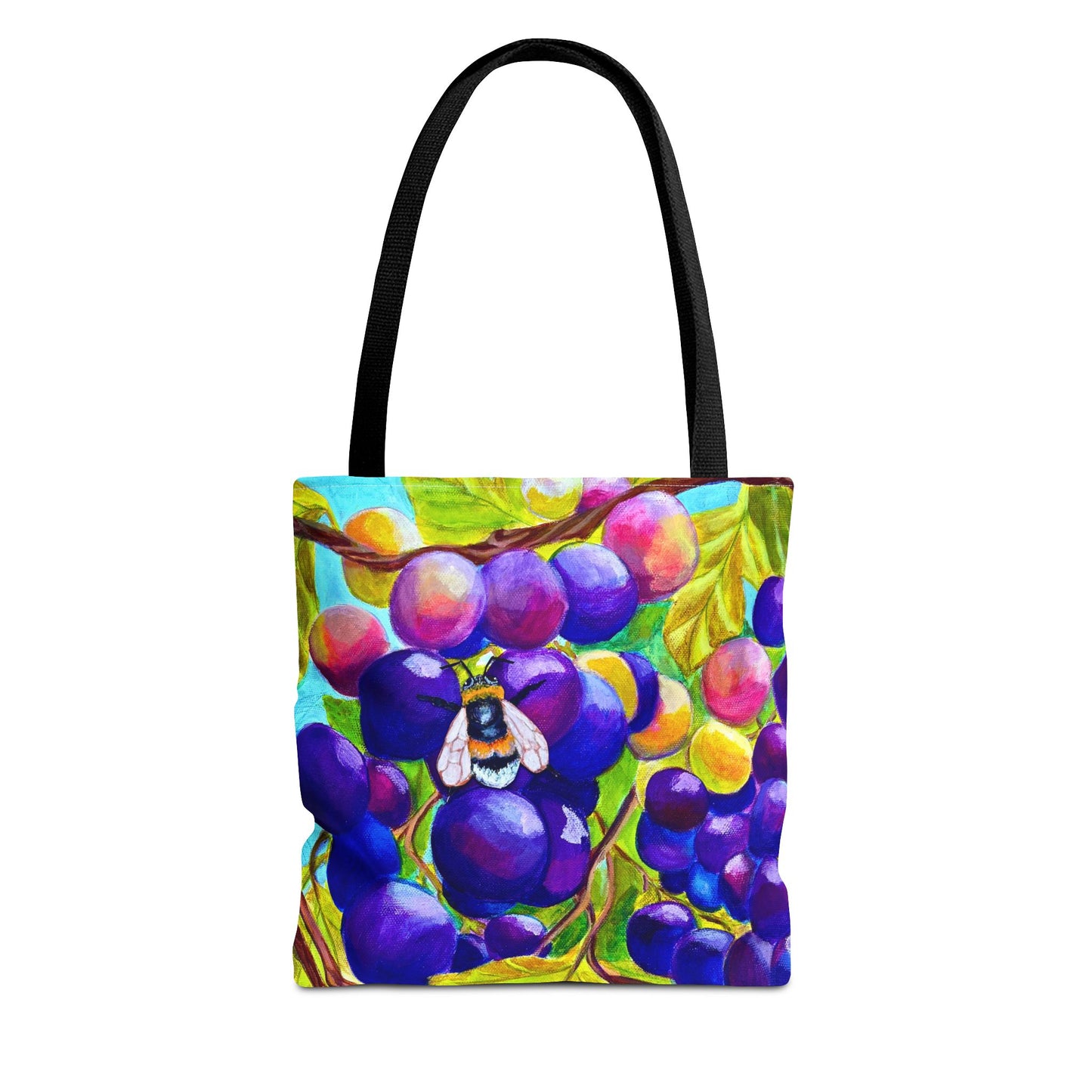 Bee Tote Bag - Original Art, Vineyard Bee from Mama Mosaic Artworks - 3 Big Sizes