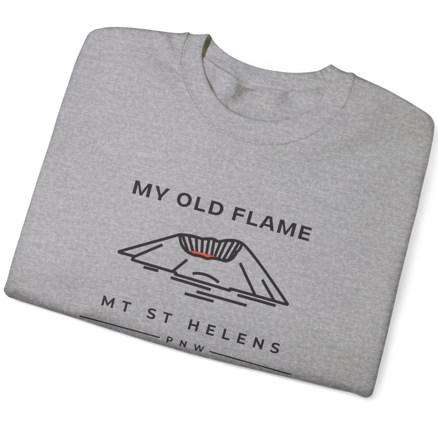 Sweatshirt - My Old Flame Mt St Helens Unisex Crewneck