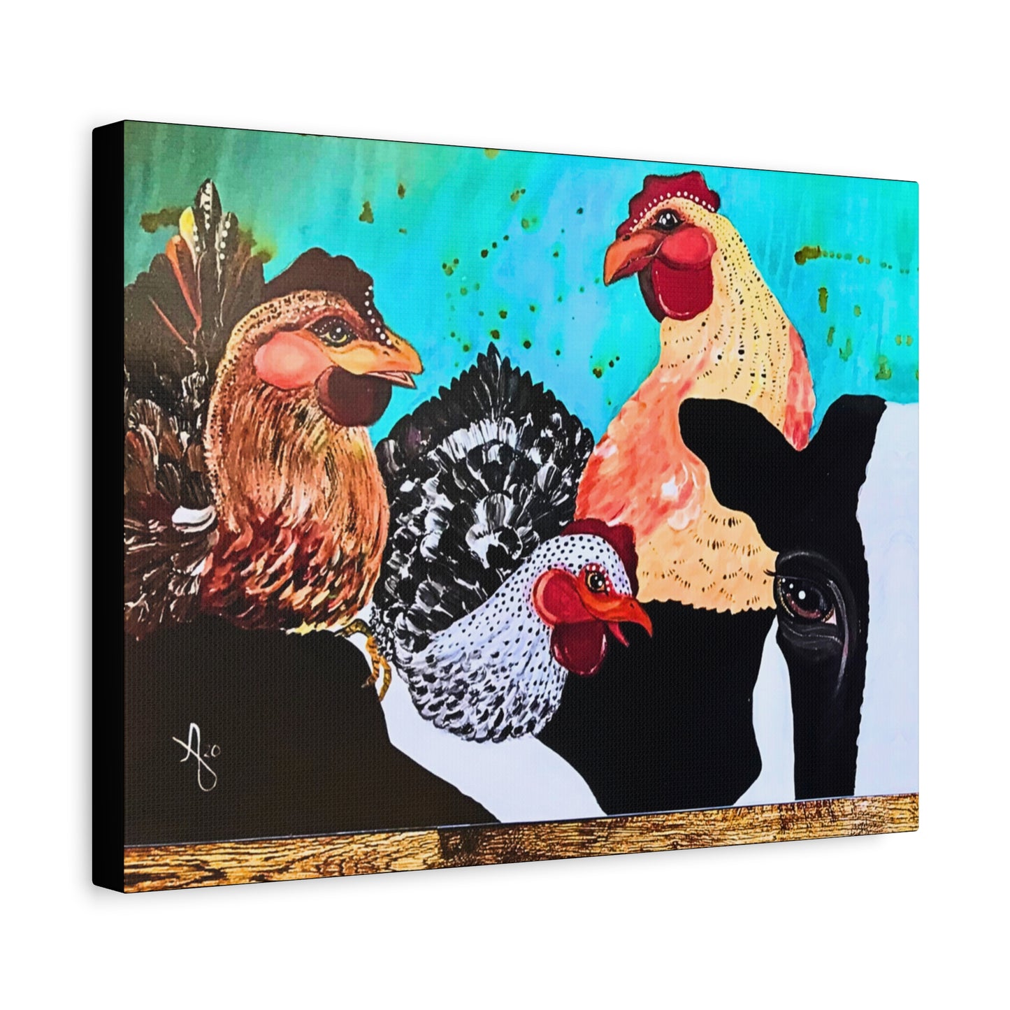 Cows and Chickens Wall Art