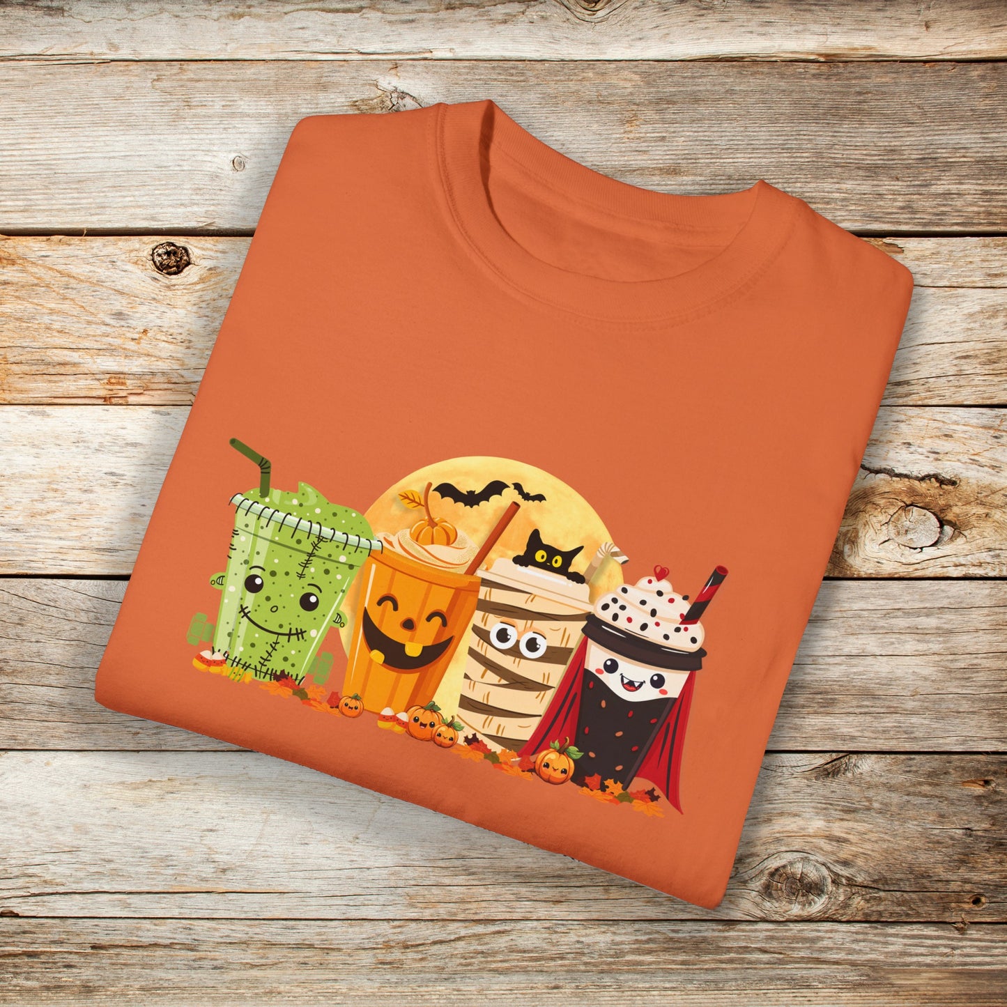 Halloween Monster Coffee Comfort Colors Unisex TShirt