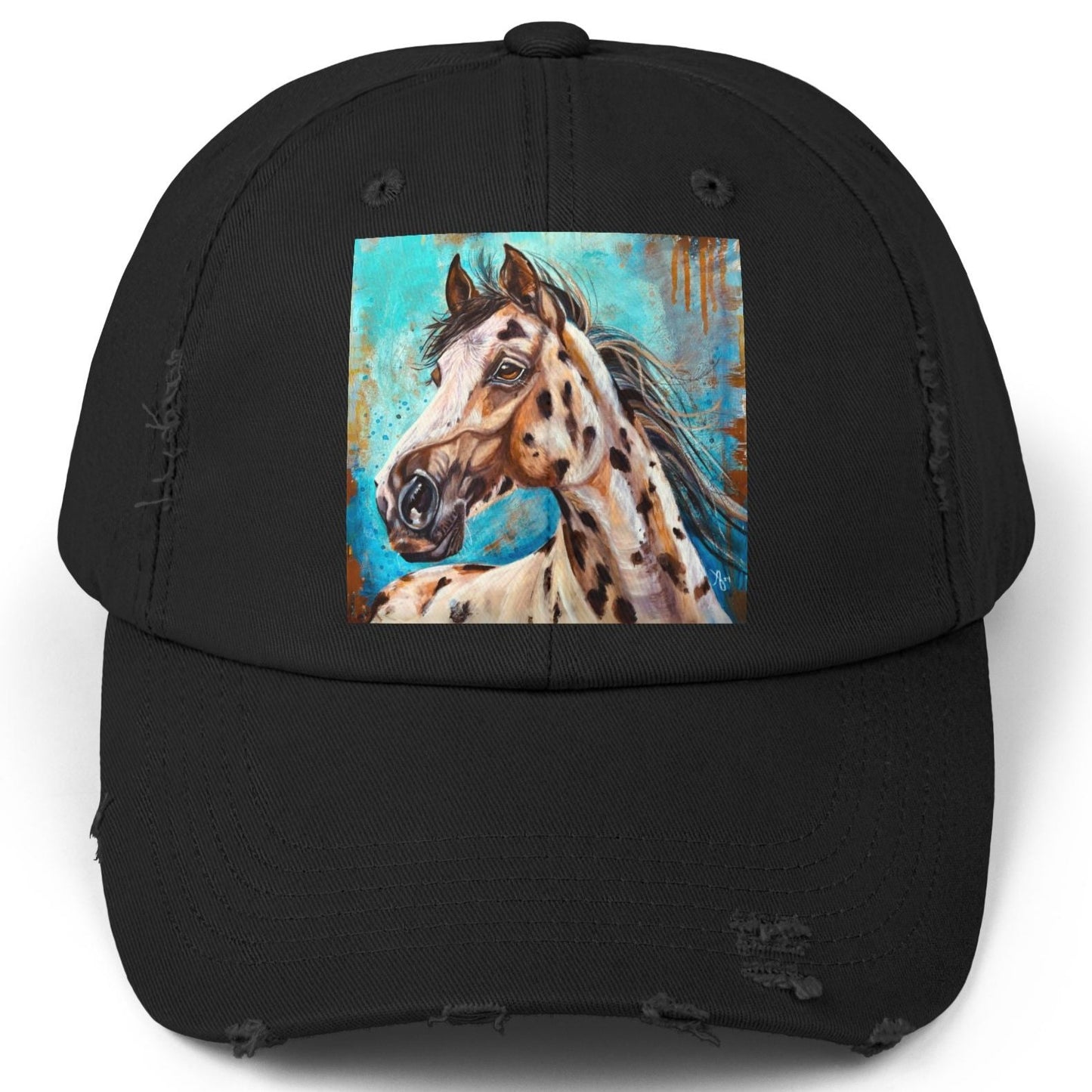 Appaloosa Distressed Hat - Adjustable - Gypsy from Mama Mosaic Artworks