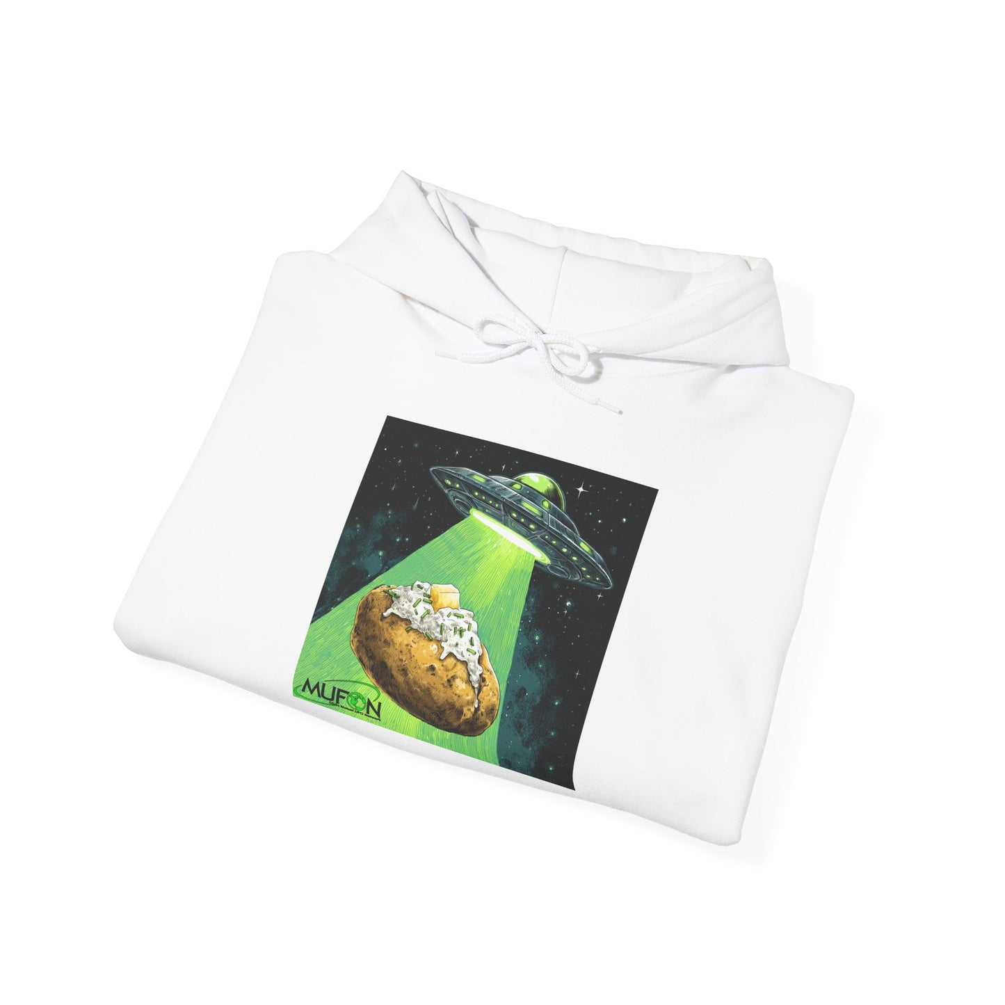 MUFON Idaho Baked Potato UFO Hooded Sweatshirt, Unisex