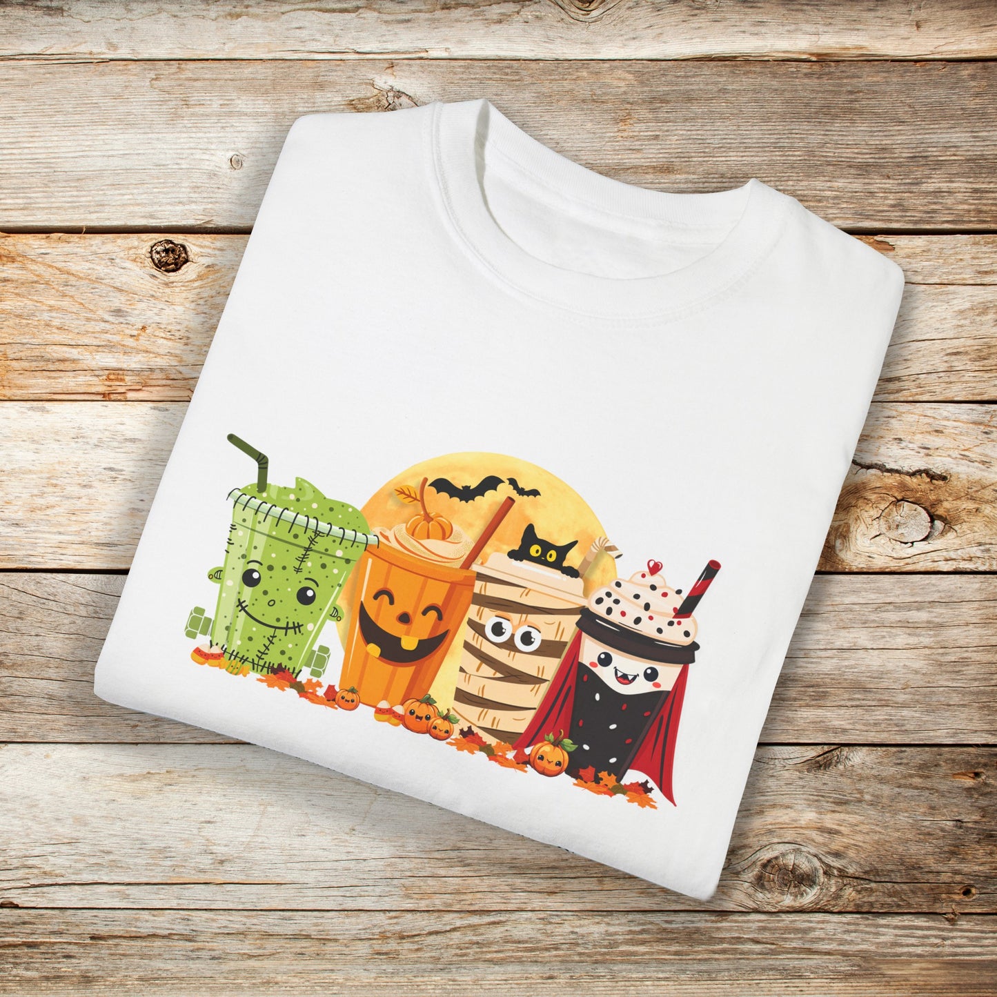 Halloween Monster Coffee Comfort Colors Unisex TShirt