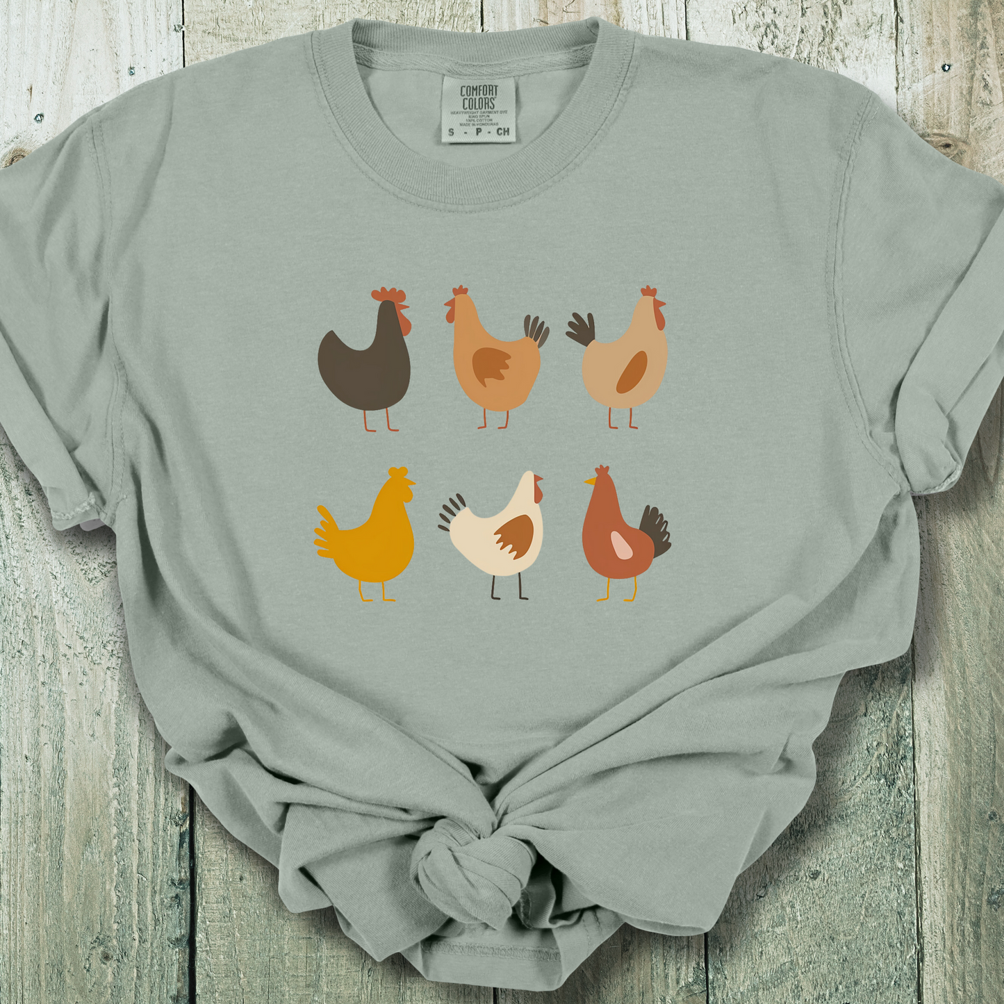 Six Simple Chickens Comfort Colors Unisex TShirt