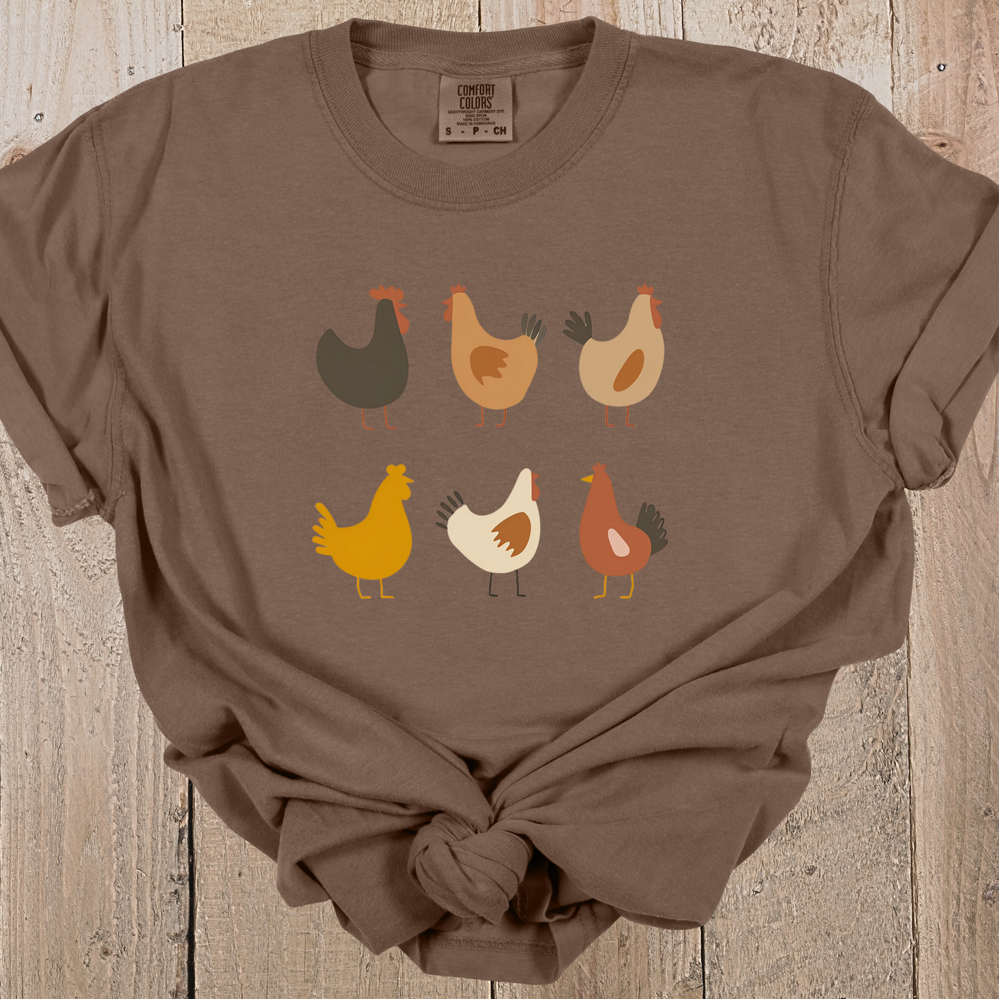 Six Simple Chickens Comfort Colors Unisex TShirt