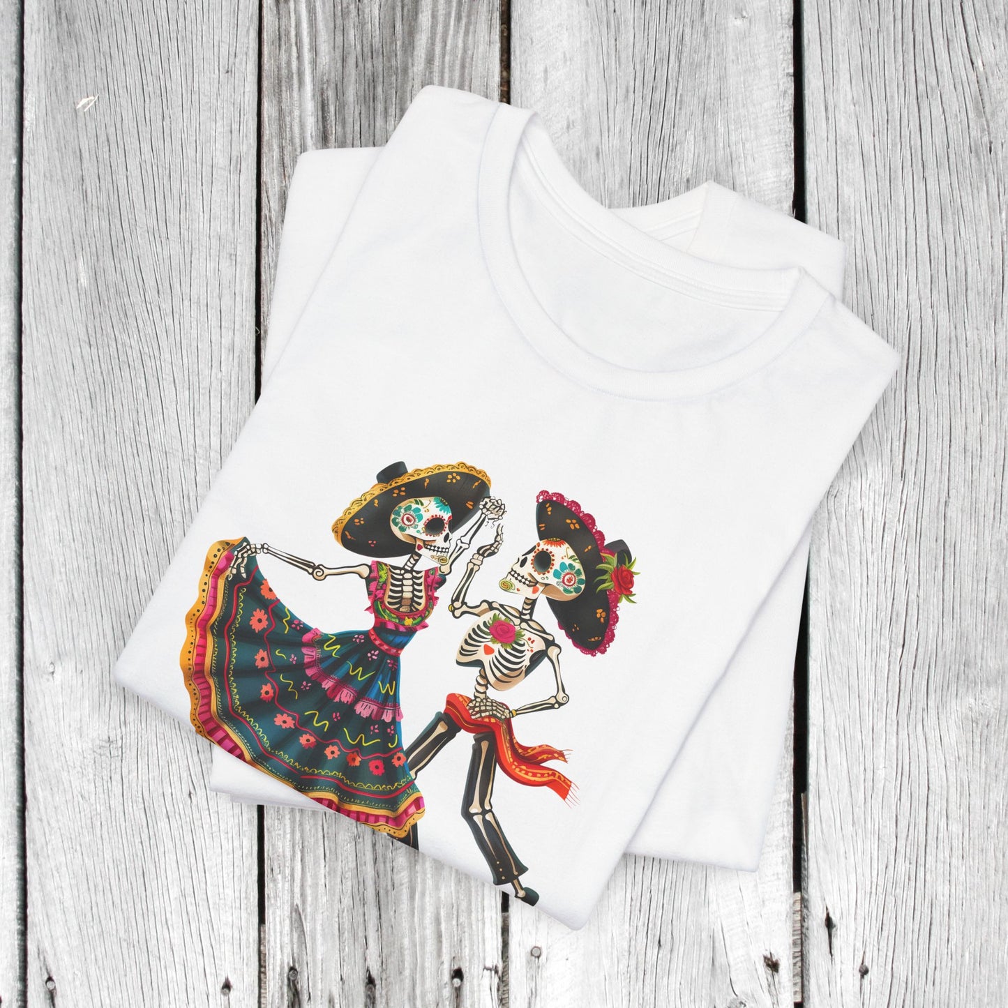 Feliz Día de los Muertos Unisex TShirt - Day of the Dead Shirt Unisex Crew