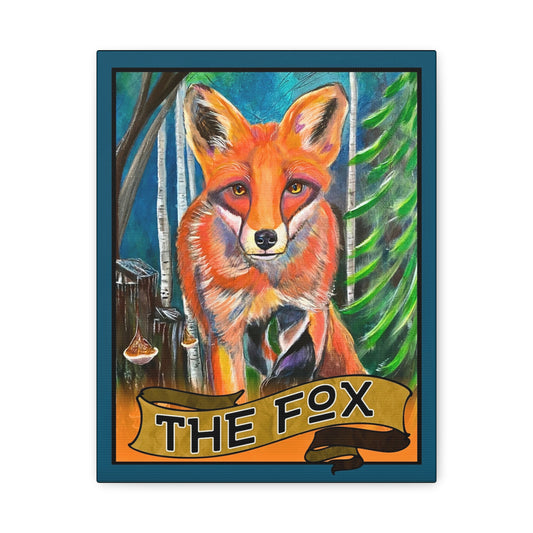 Tarot The Fox Canvas Wall Art