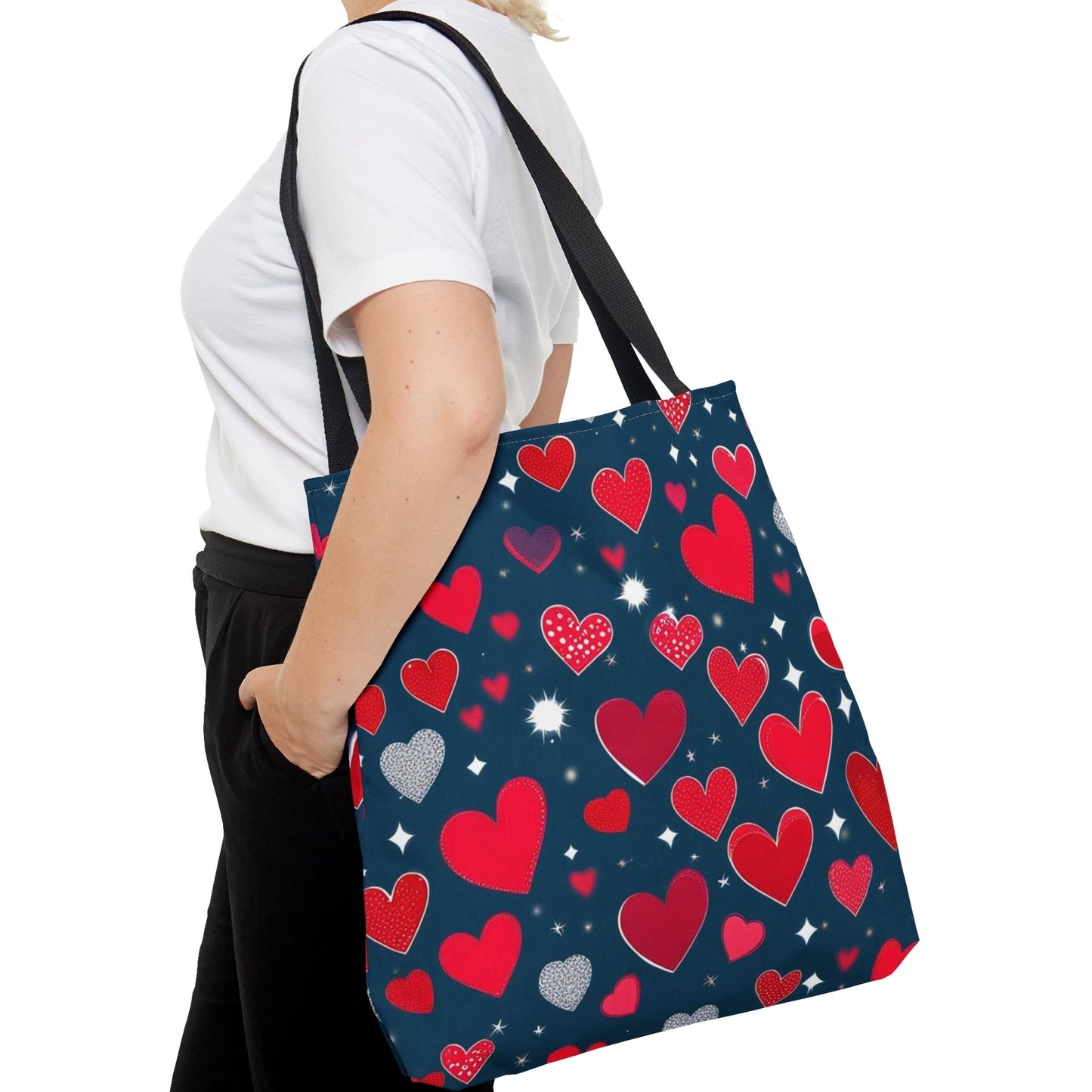 Hearts Tote Bag - Spread the Love - 3 Sizes