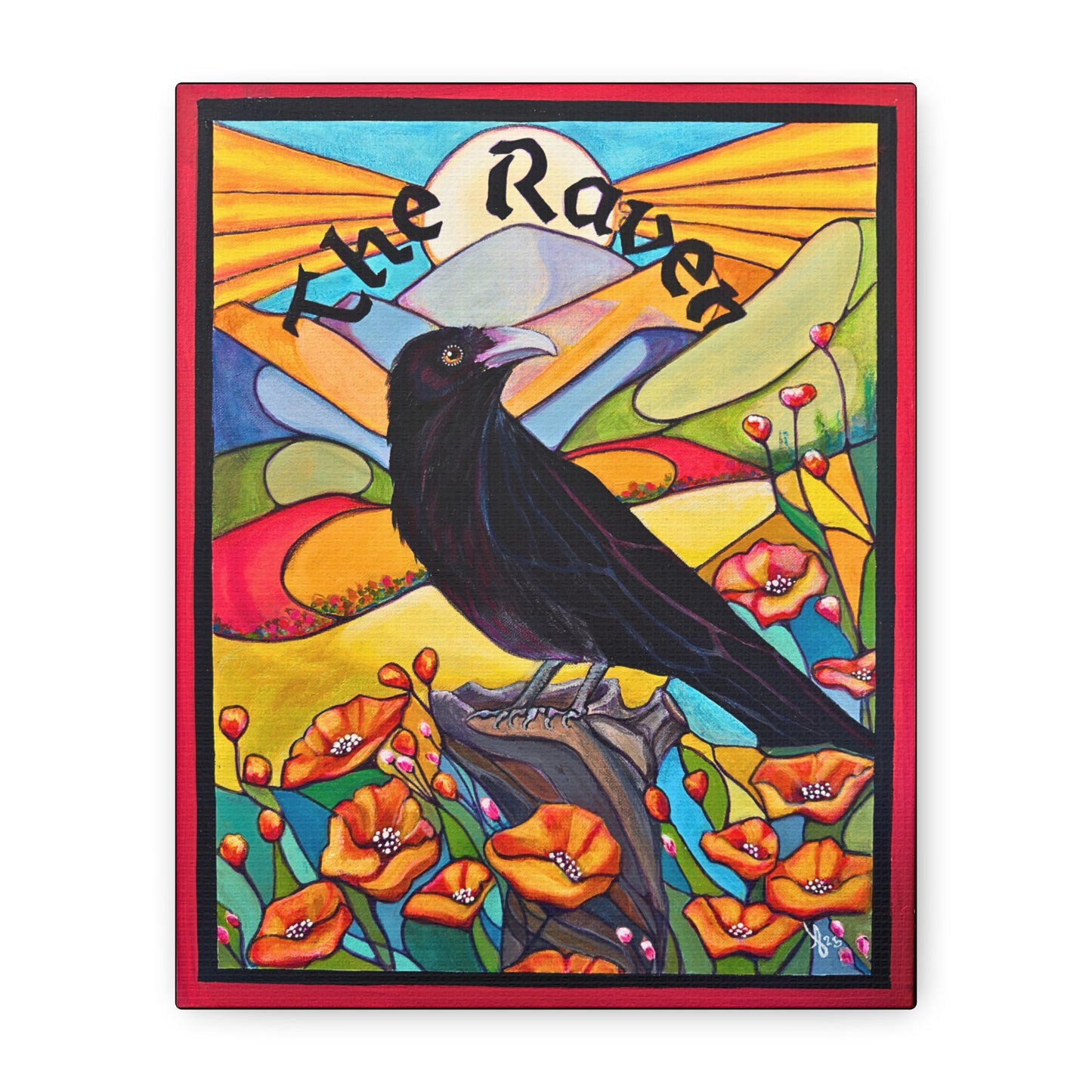 Tarot The Raven Canvas Wall Art