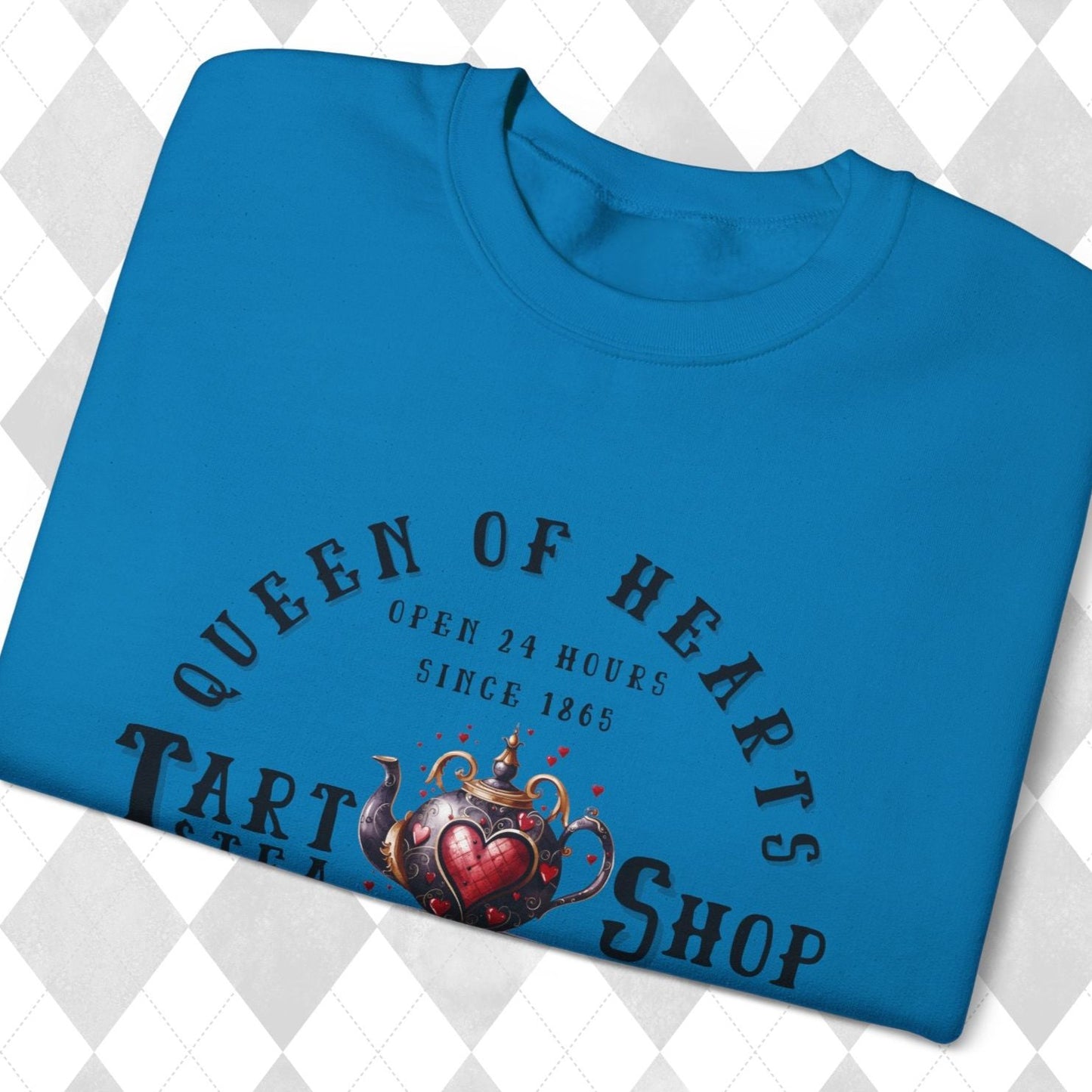 Alice in Wonderland Unisex Sweatshirt - Queen of Hearts Tart and Tea Shop