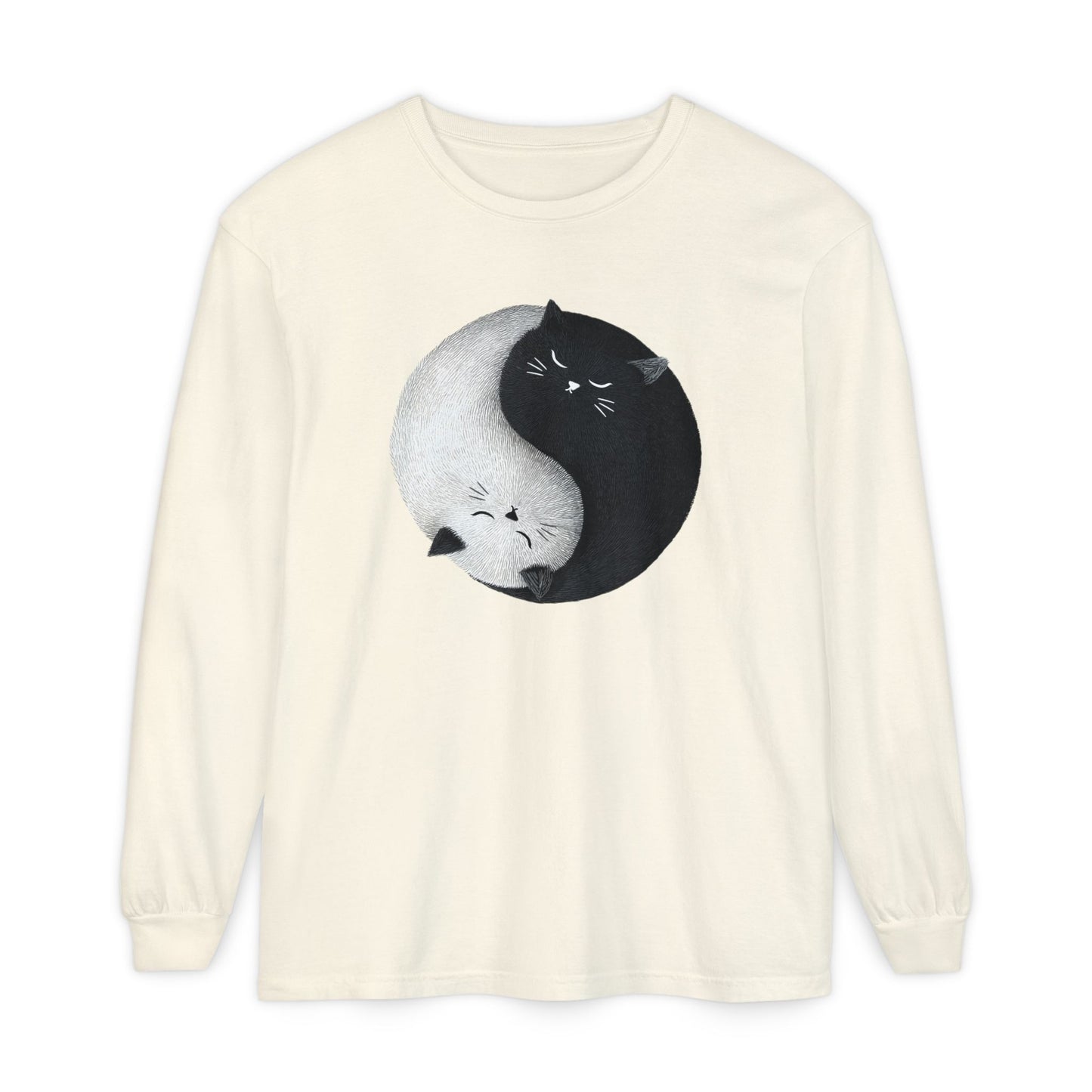 CC 6014 Yin and Yang Shirt: Black and White Cats DONT PUBLISH