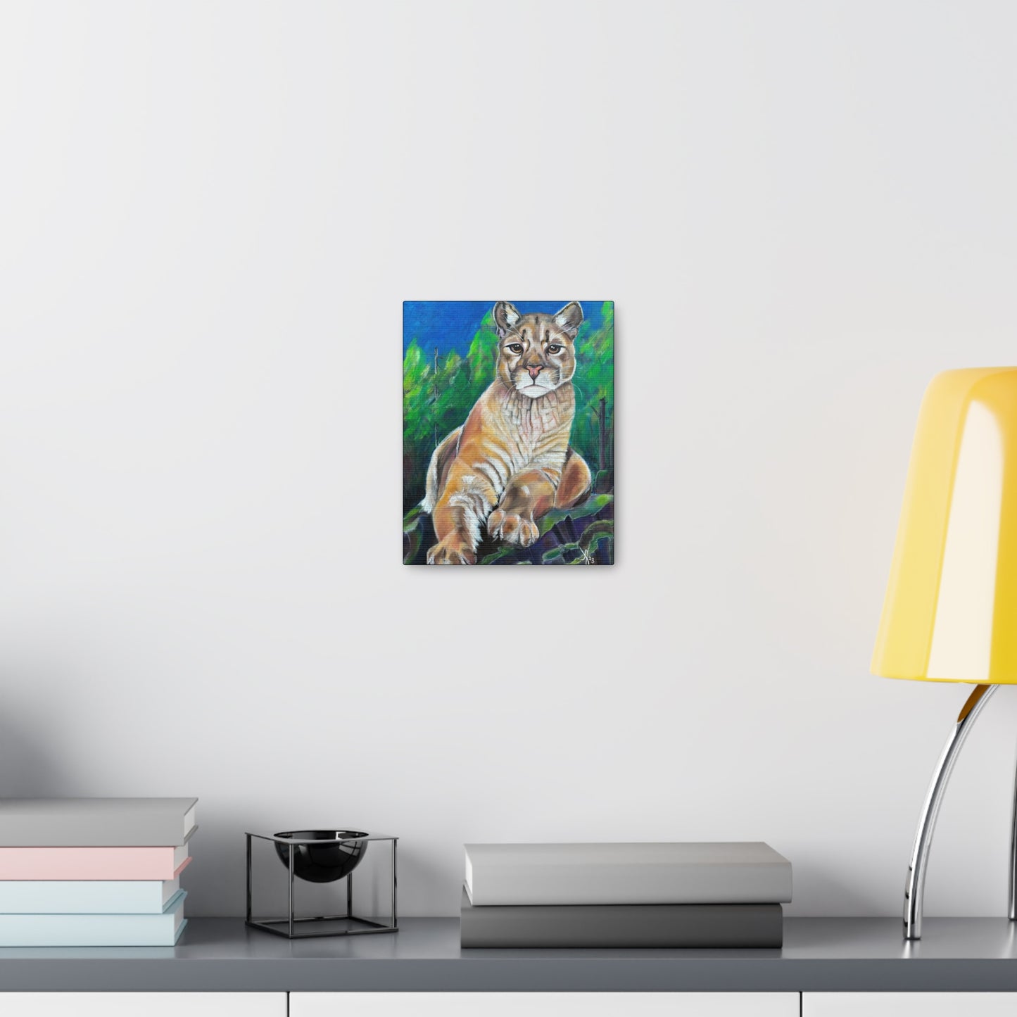 Fine Art Canvas - Cascade Lioness from Mama Mosaic Artworks