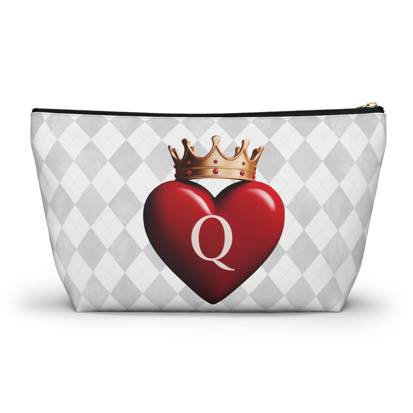 Crowned Queen of Hearts Accessories Travel Bag