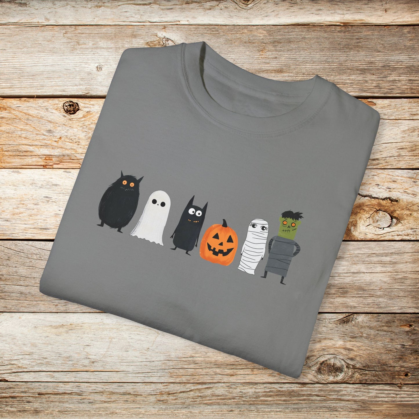 Spooky Monster Family TShirt - Comfort Colors Unisex Crew