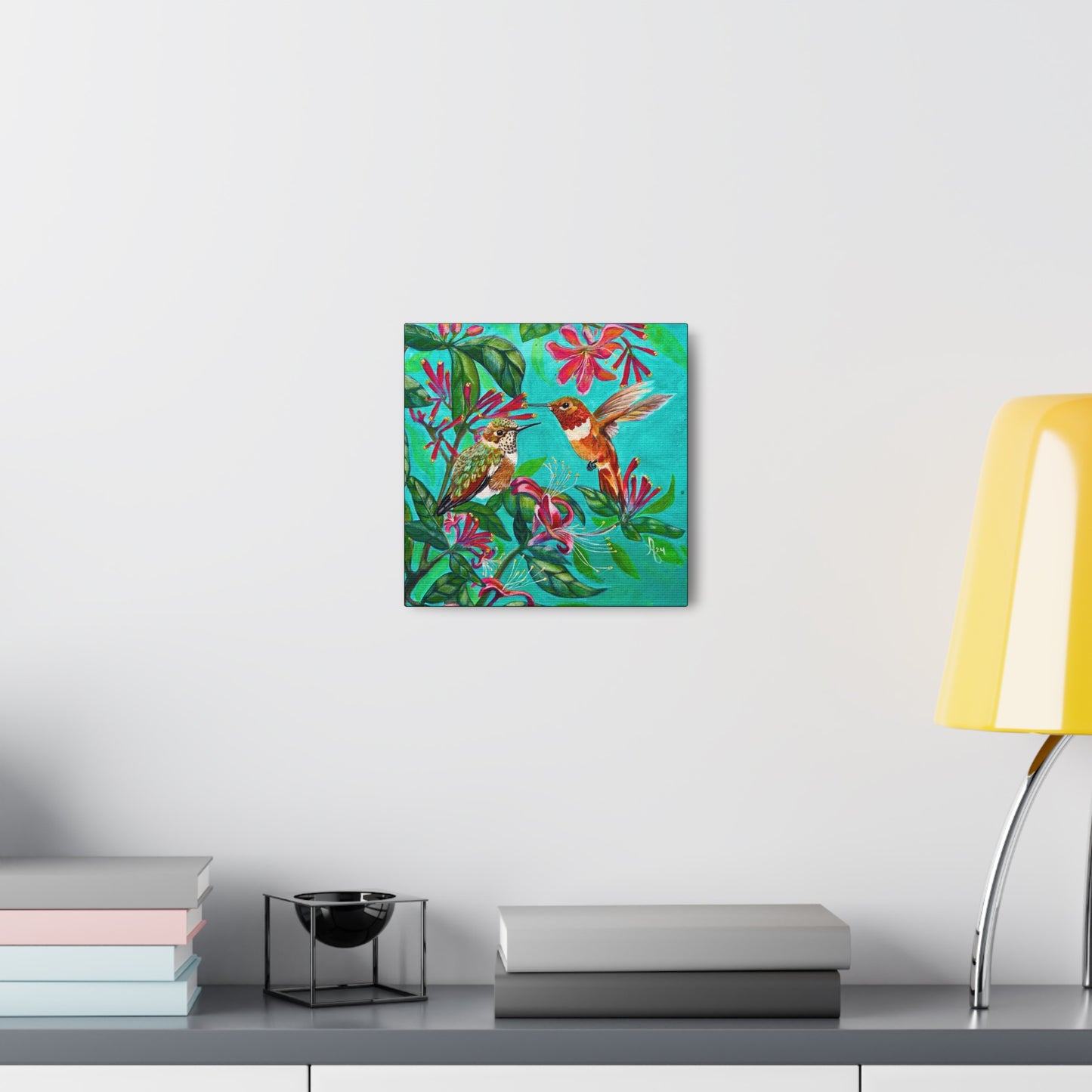 Canvas Wall Art - Rufous Hummingbirds Gallery Canvas From Mama Mosaic Artworks