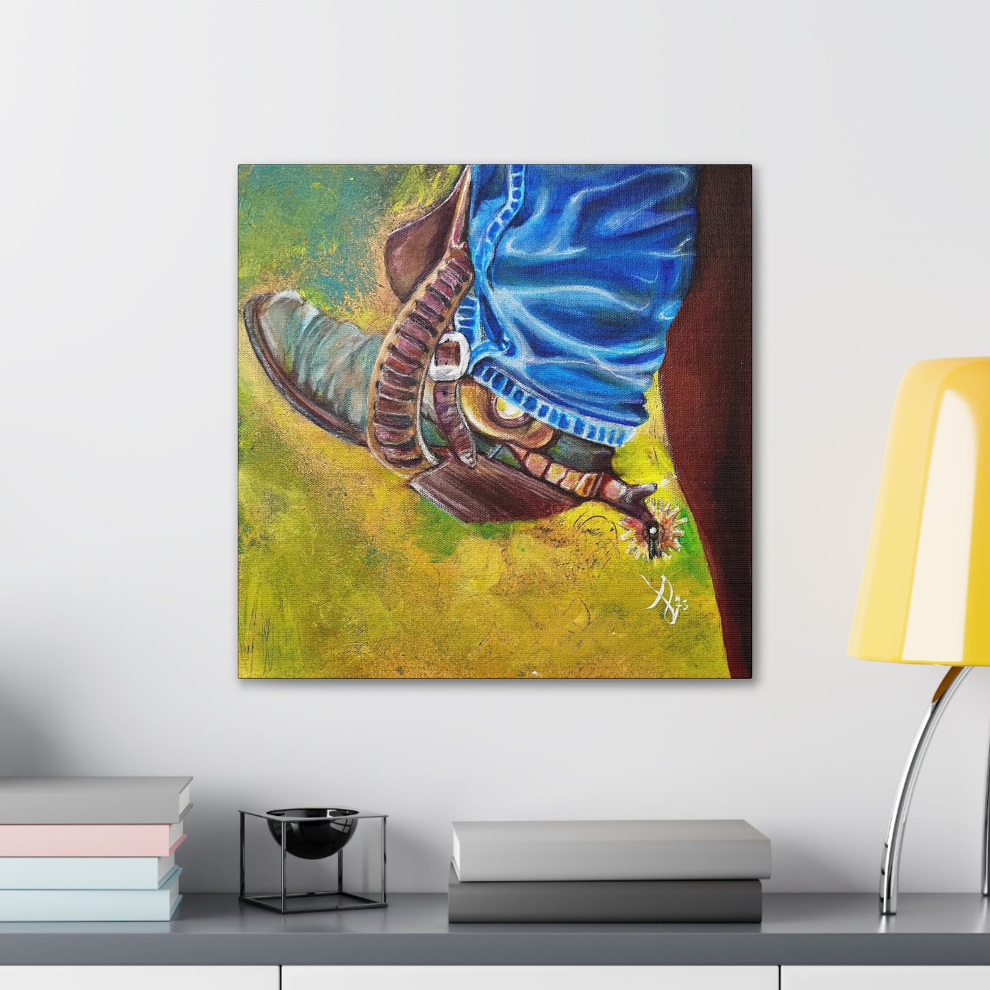 Fine Art Canvas - Old Boot from Mama Mosaic Artworks