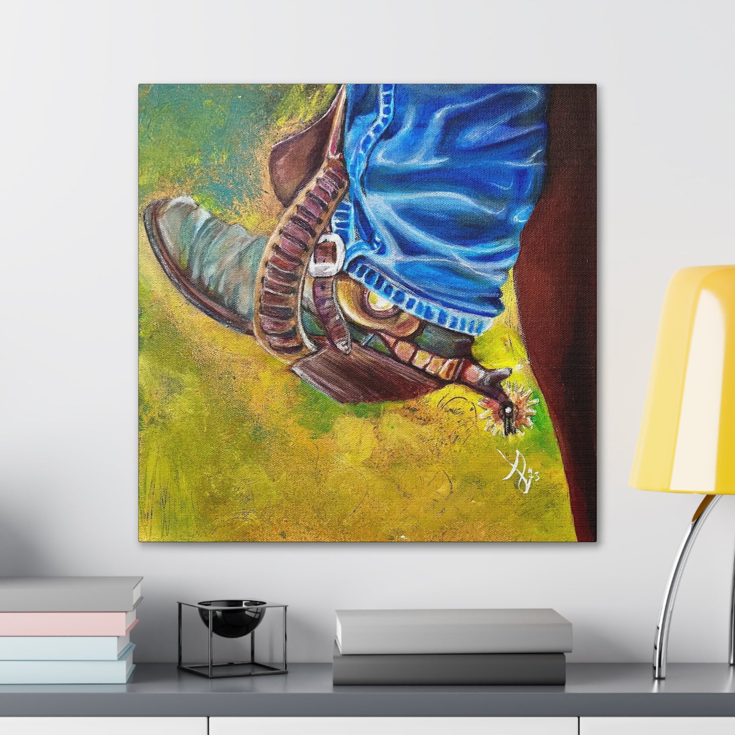 Fine Art Canvas - Old Boot from Mama Mosaic Artworks