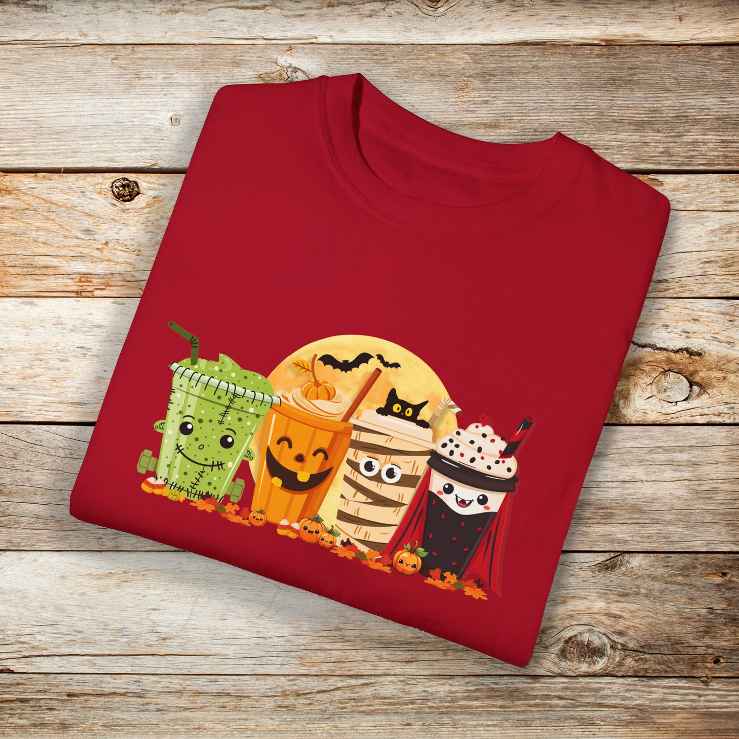 Halloween Monster Coffee Comfort Colors Unisex TShirt