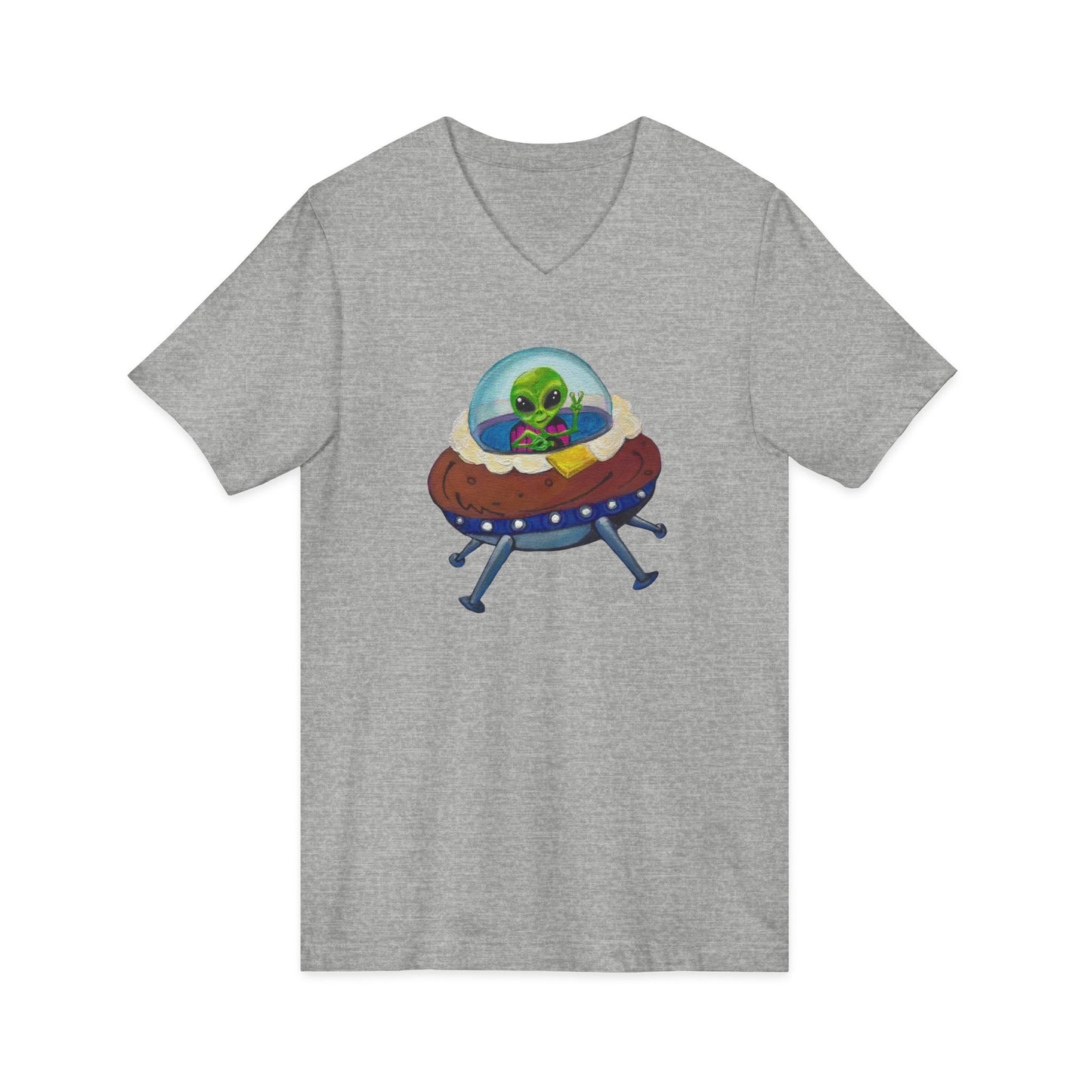 Alien Idaho Spudly, V-Neck Tee