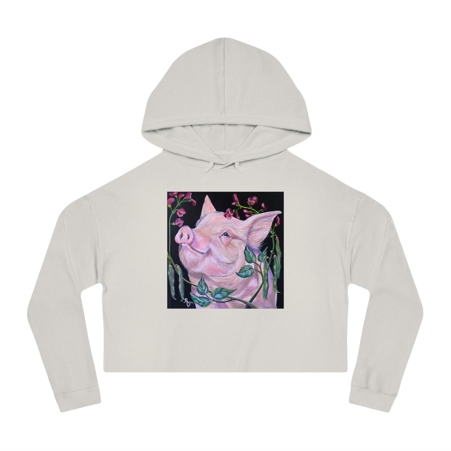 Pork in Beans -  Women’s Cropped Hooded Sweatshirt